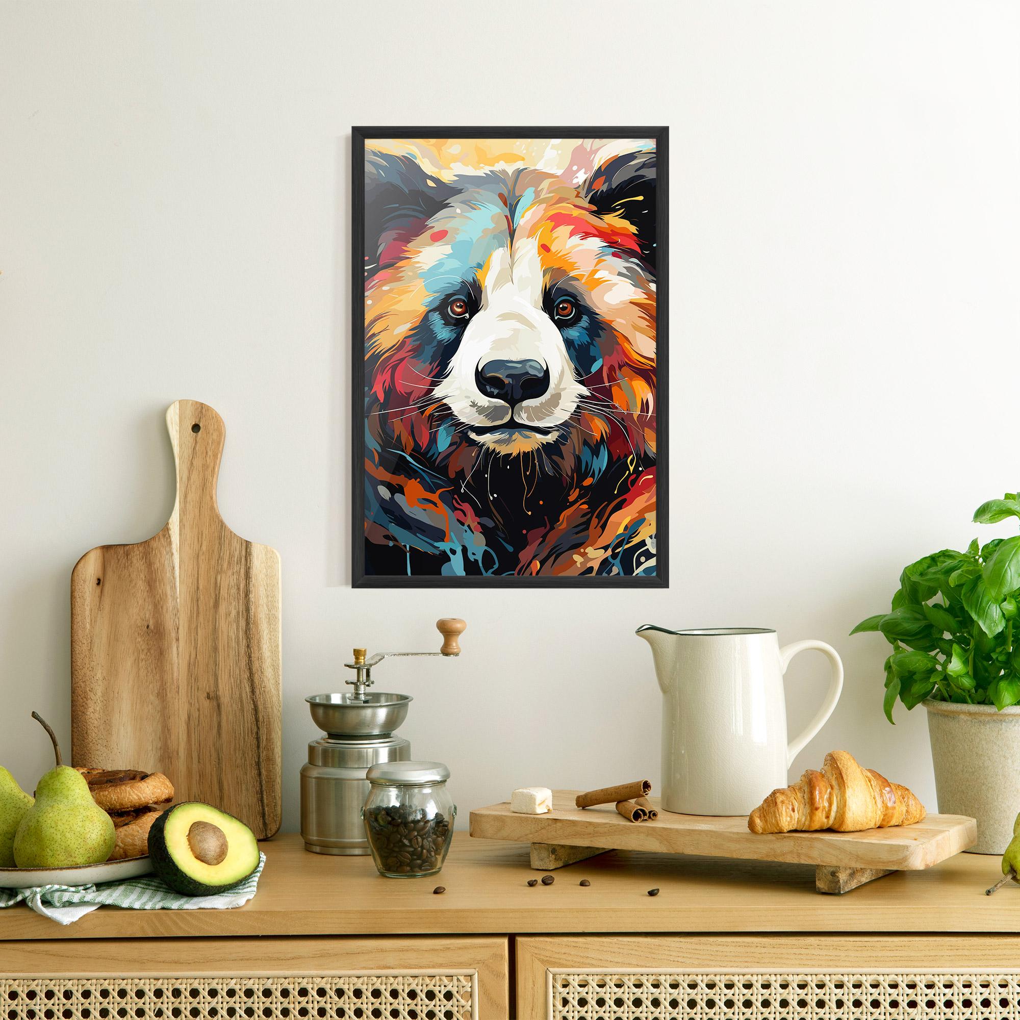 Gerahmte Poster Cream Color Bear mockup 8