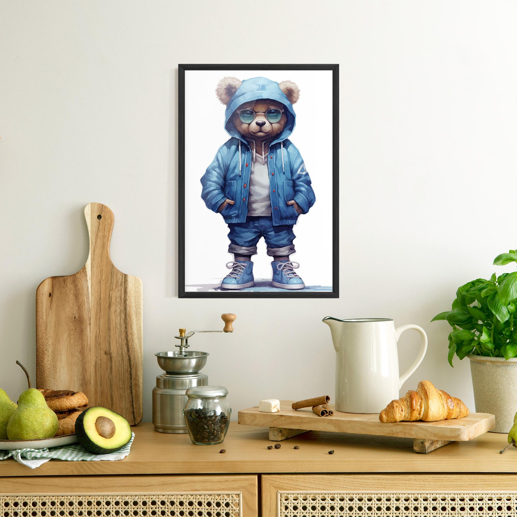 Gerahmte Poster Glasses Bear mockup 8