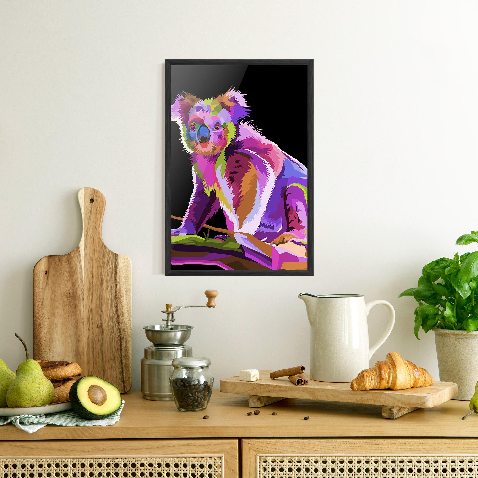 Gerahmte Poster Koala Art mockup 8