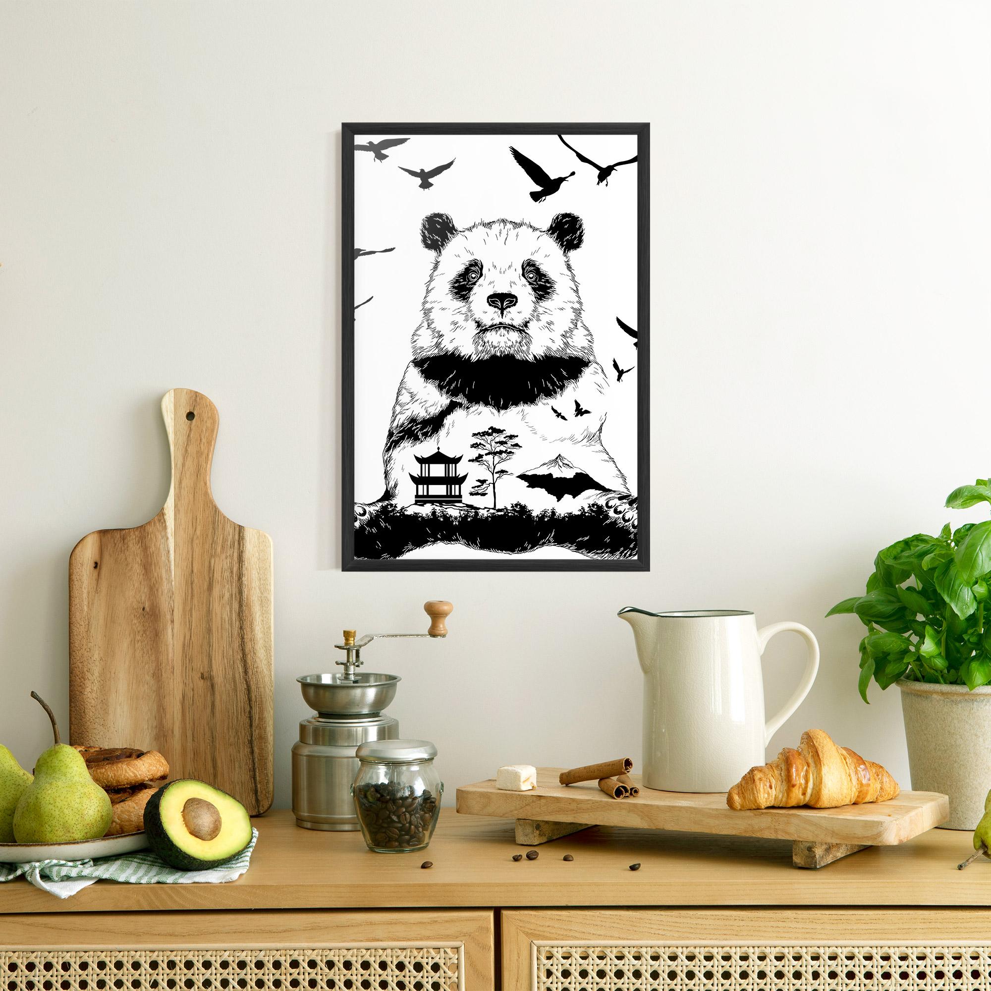 Gerahmte Poster Panda Bear mockup 8