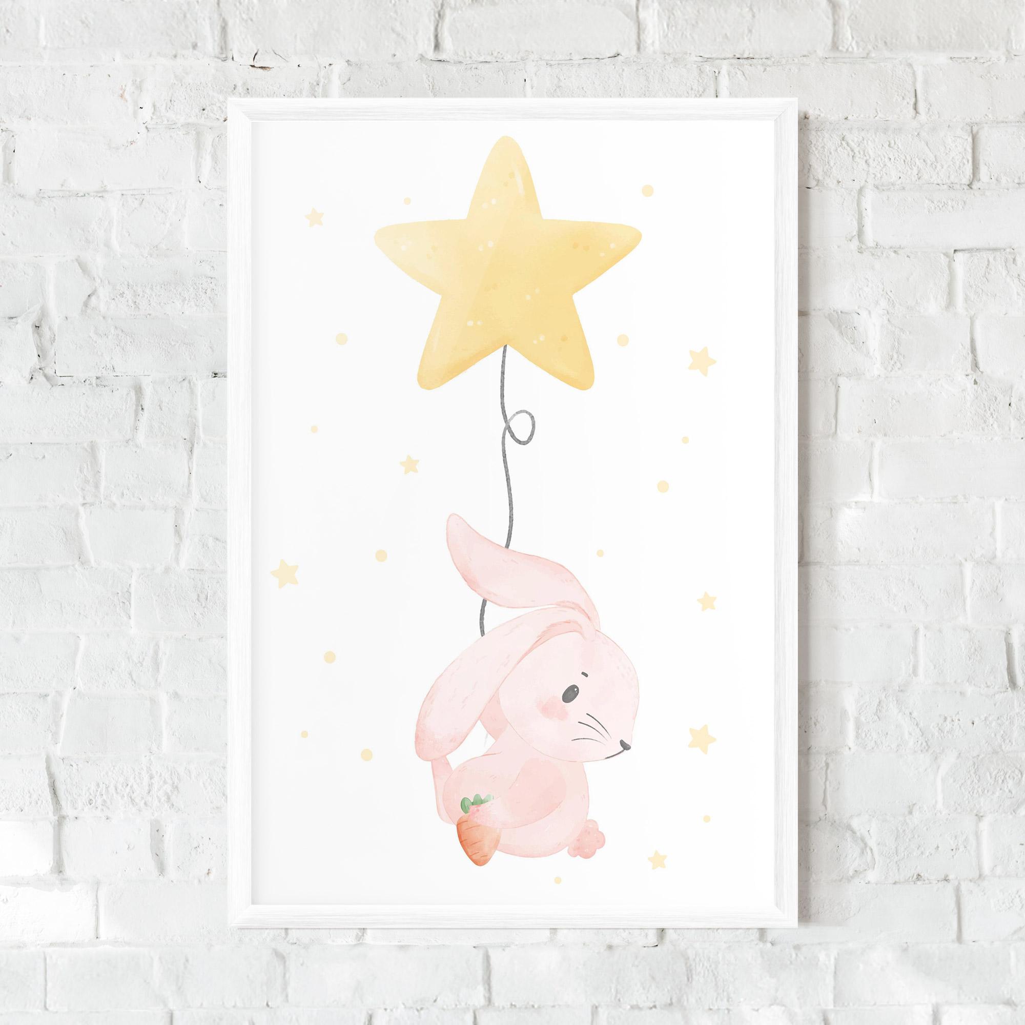 Gerahmte Poster Star Bunny mockup 0