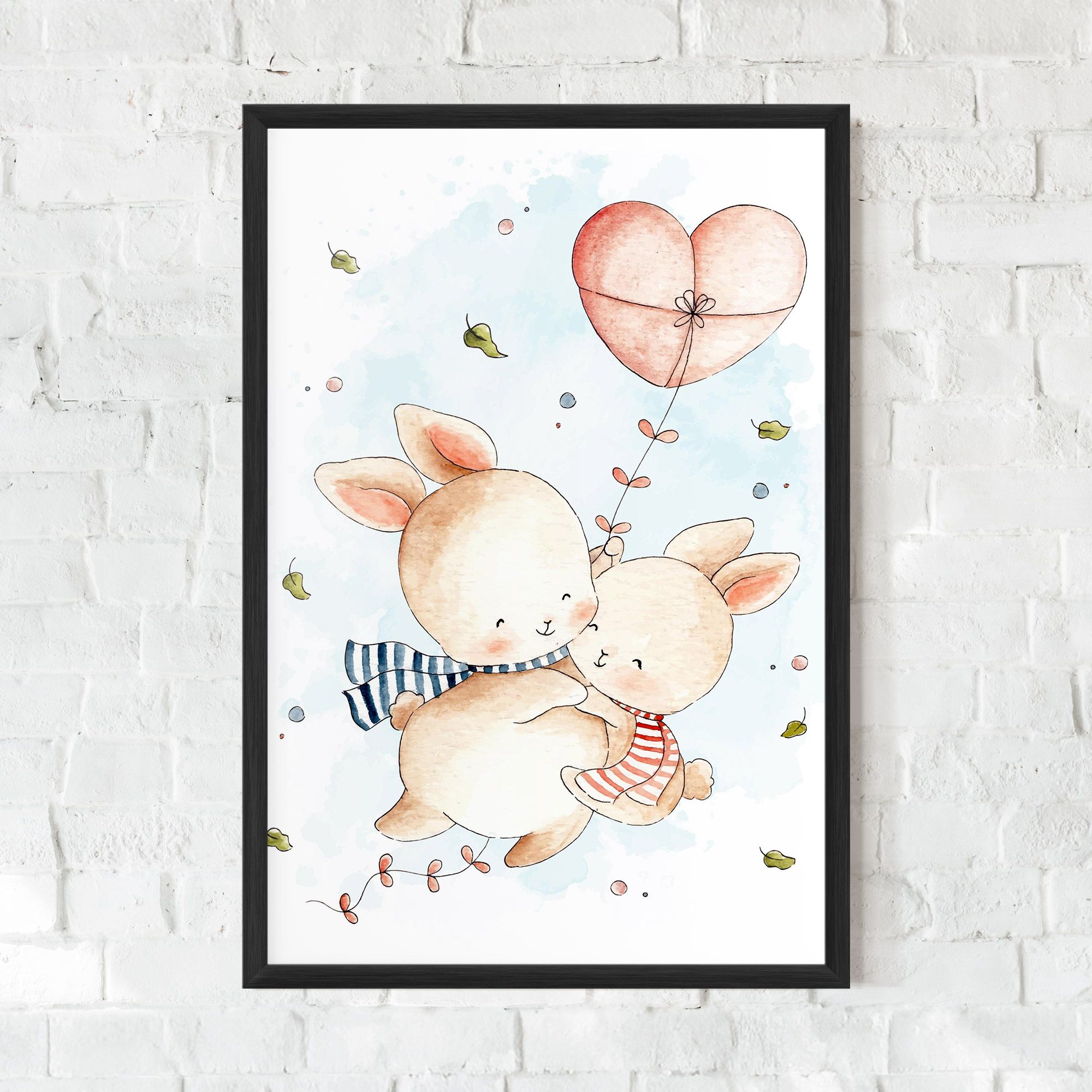 Cute Couple Rabbit mockup 0