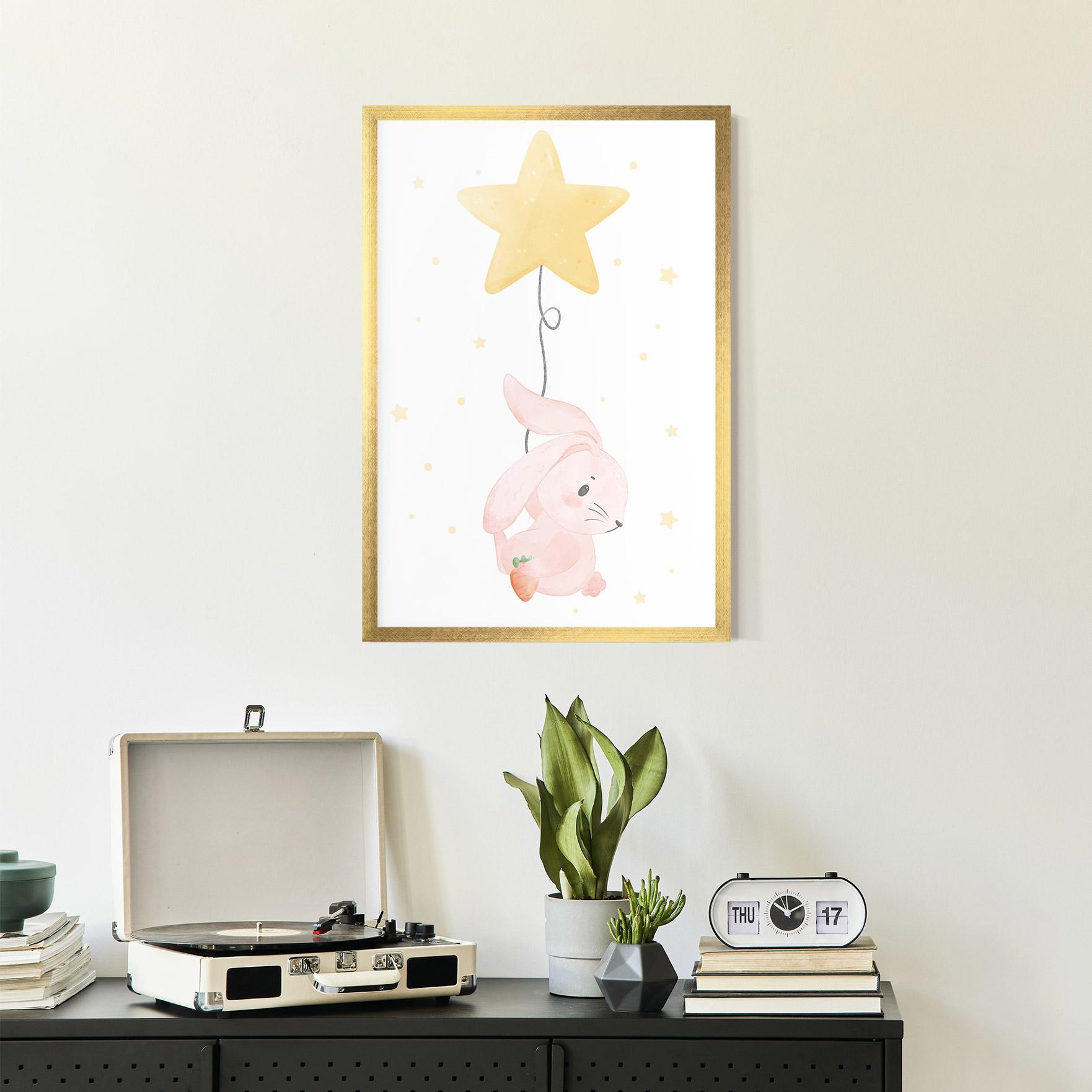 Gerahmte Poster Star Bunny mockup 2