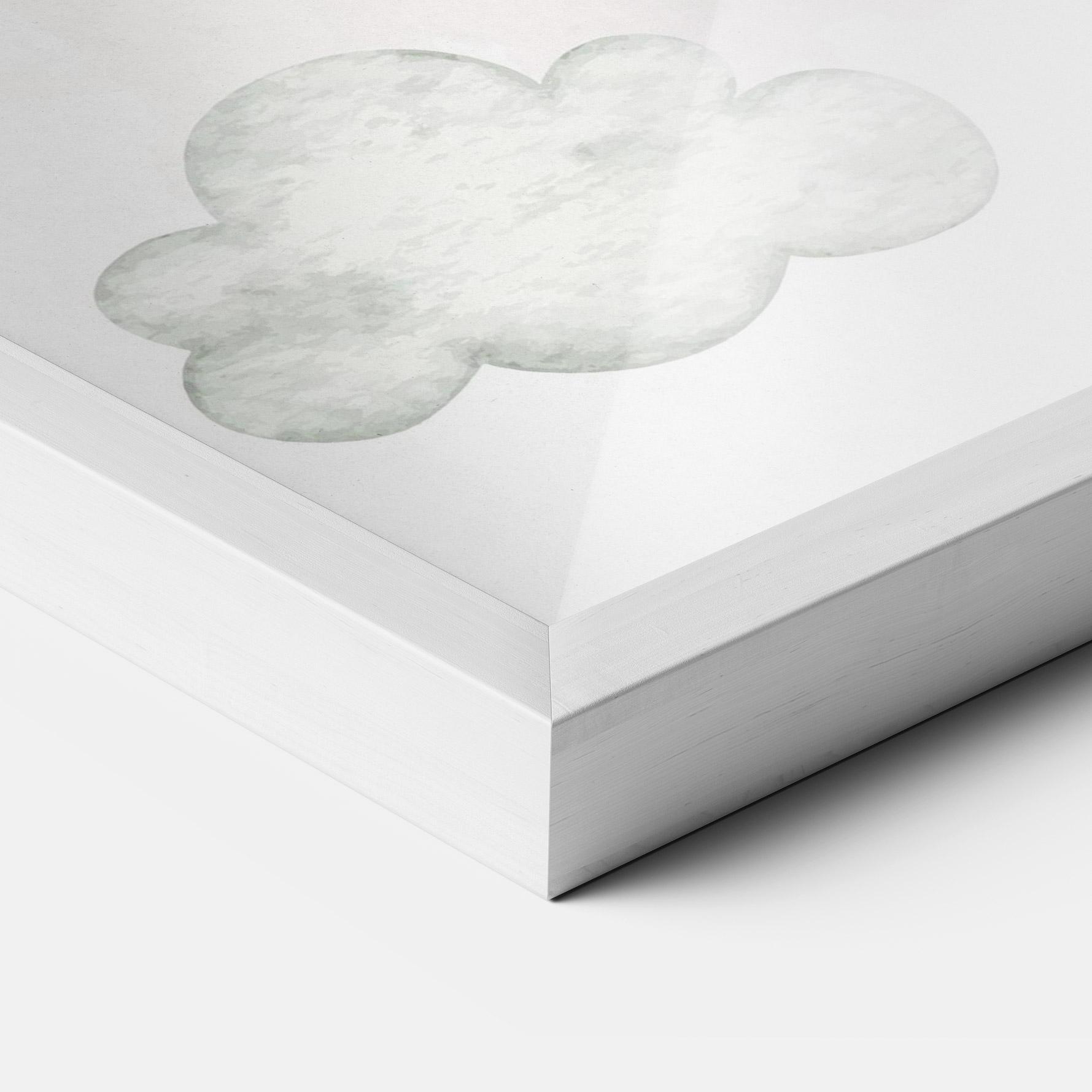 Gerahmte Poster Balloon Bunny mockup 3