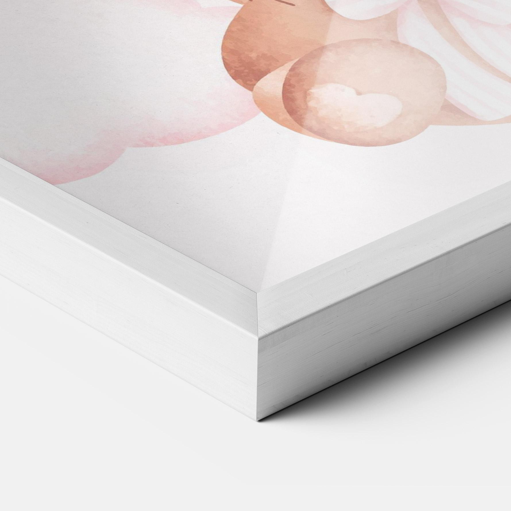 Gerahmte Poster Balloons Bear mockup 3