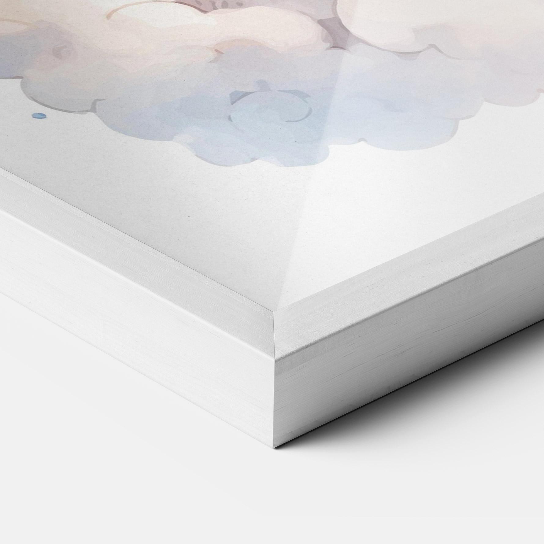 Gerahmte Poster Cute Baby Giraffe mockup 3