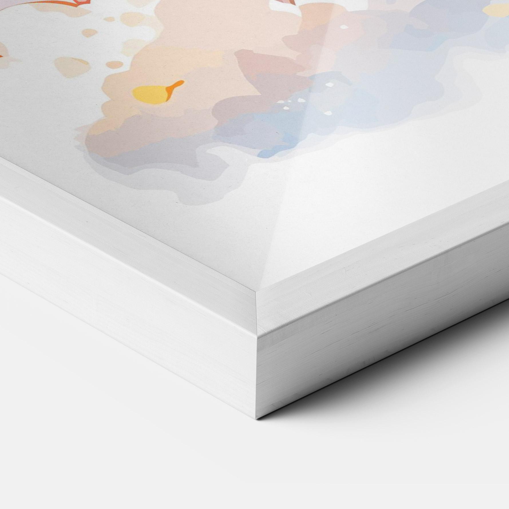 Gerahmte Poster Cute Cloud Lion mockup 3