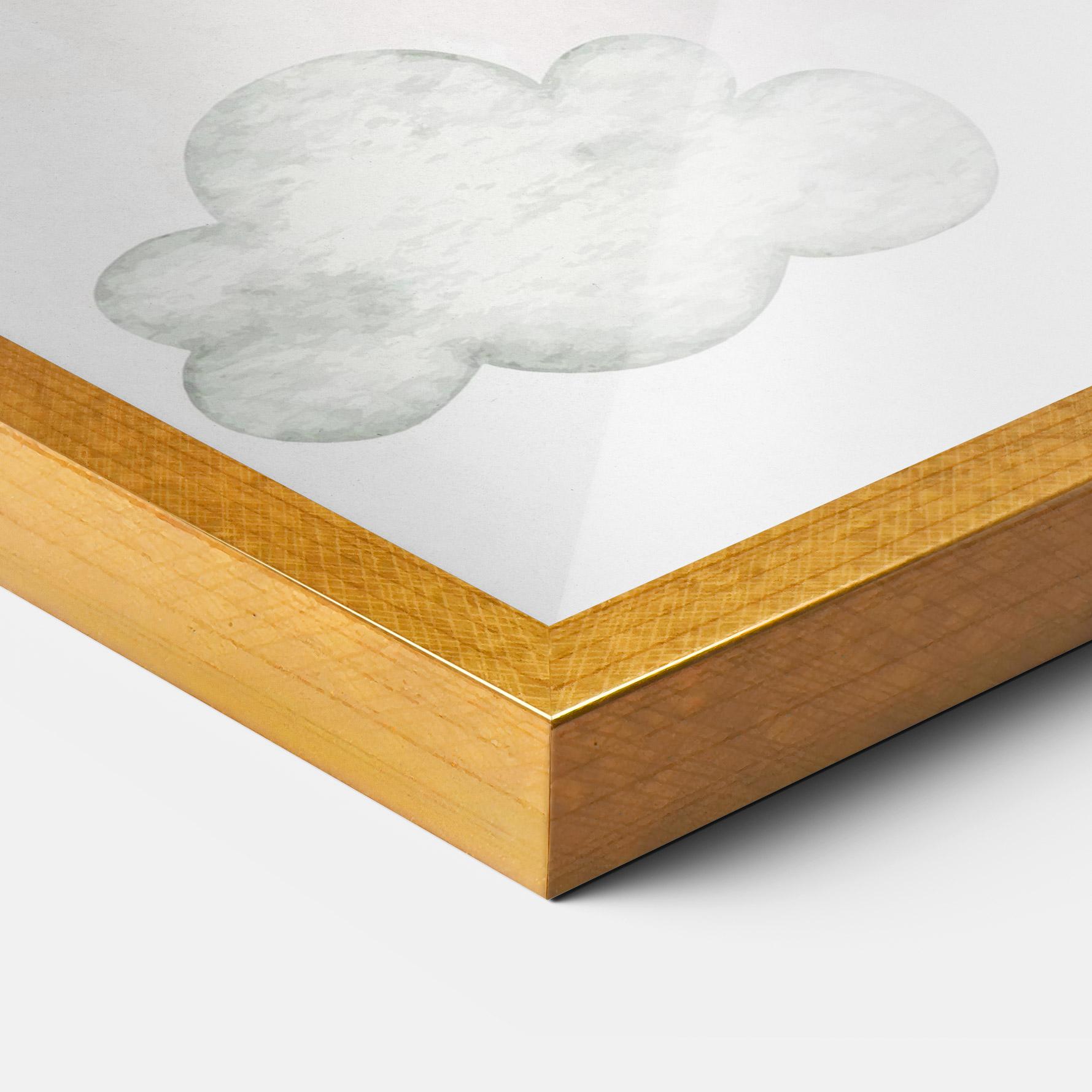 Gerahmte Poster Balloon Bunny mockup 3