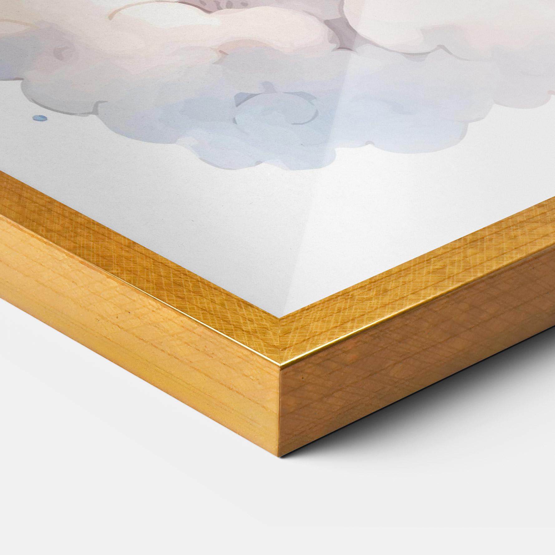 Gerahmte Poster Cute Baby Giraffe mockup 3