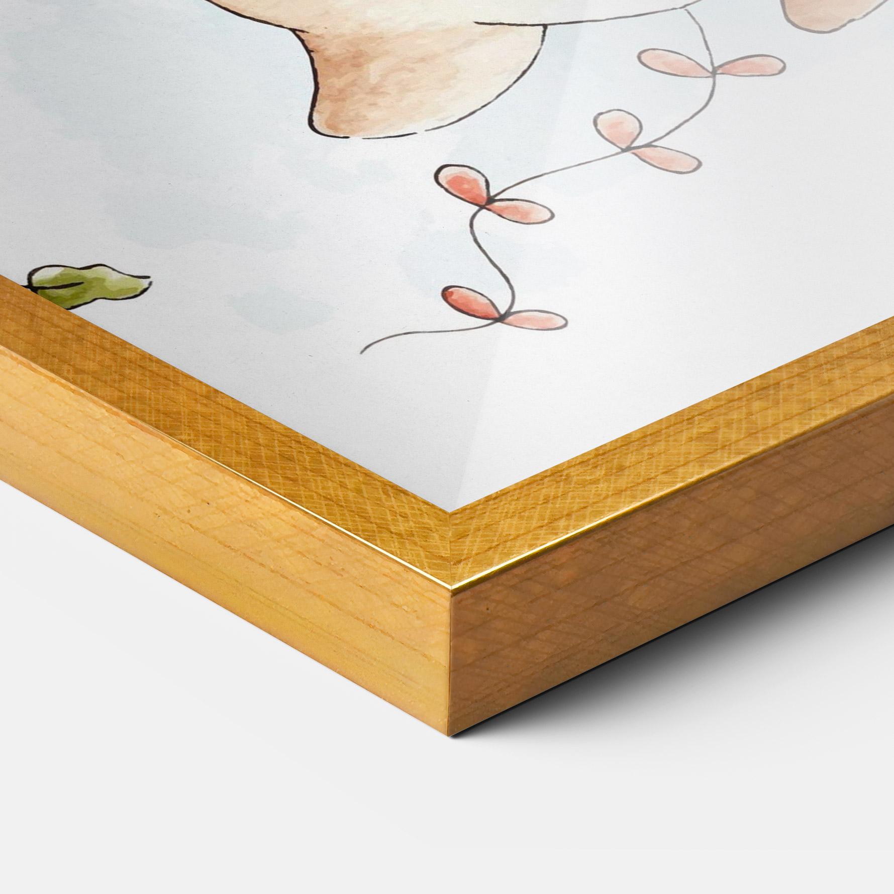 Gerahmte Poster Cute Couple Rabbit mockup 3