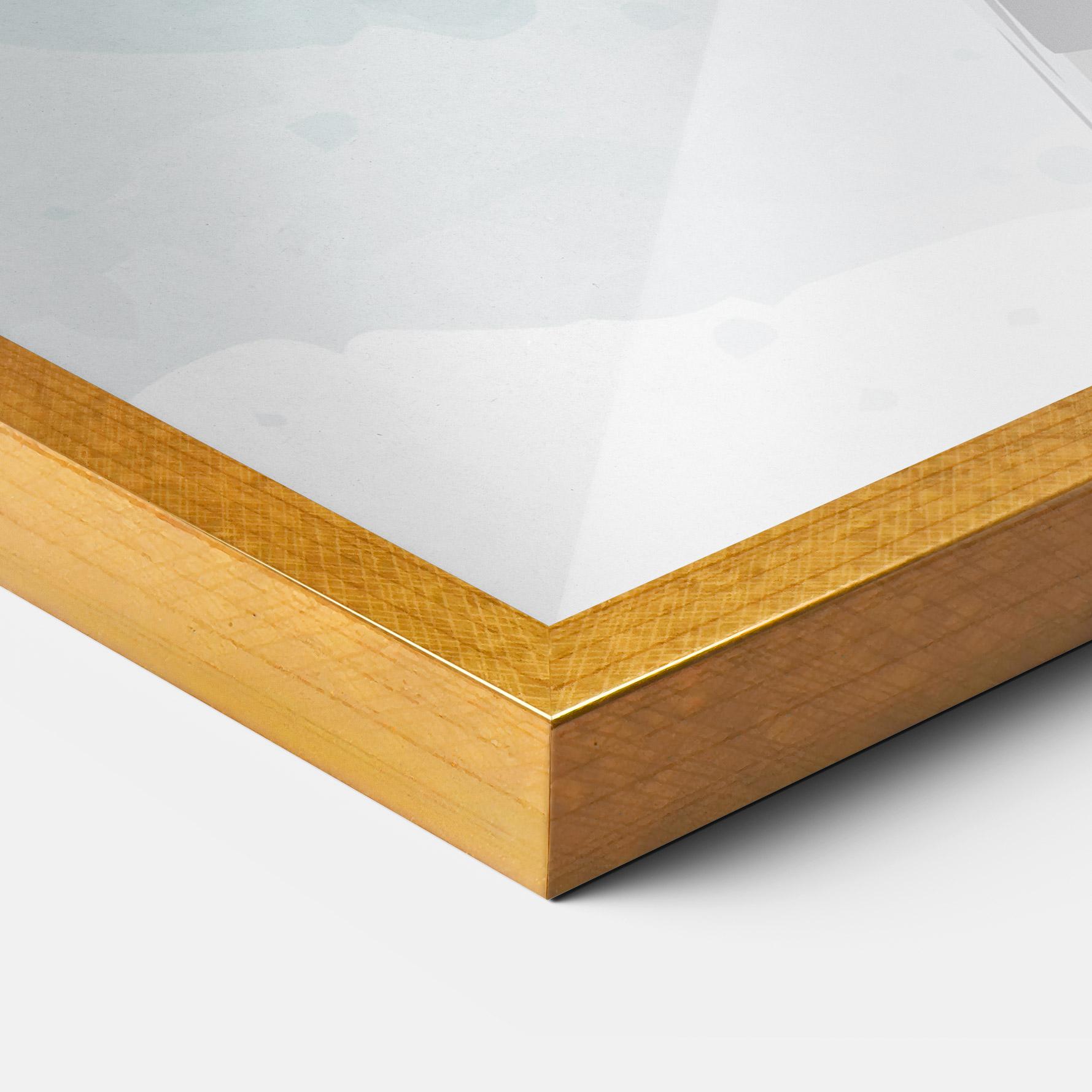 Gerahmte Poster Zebra Bird mockup 3