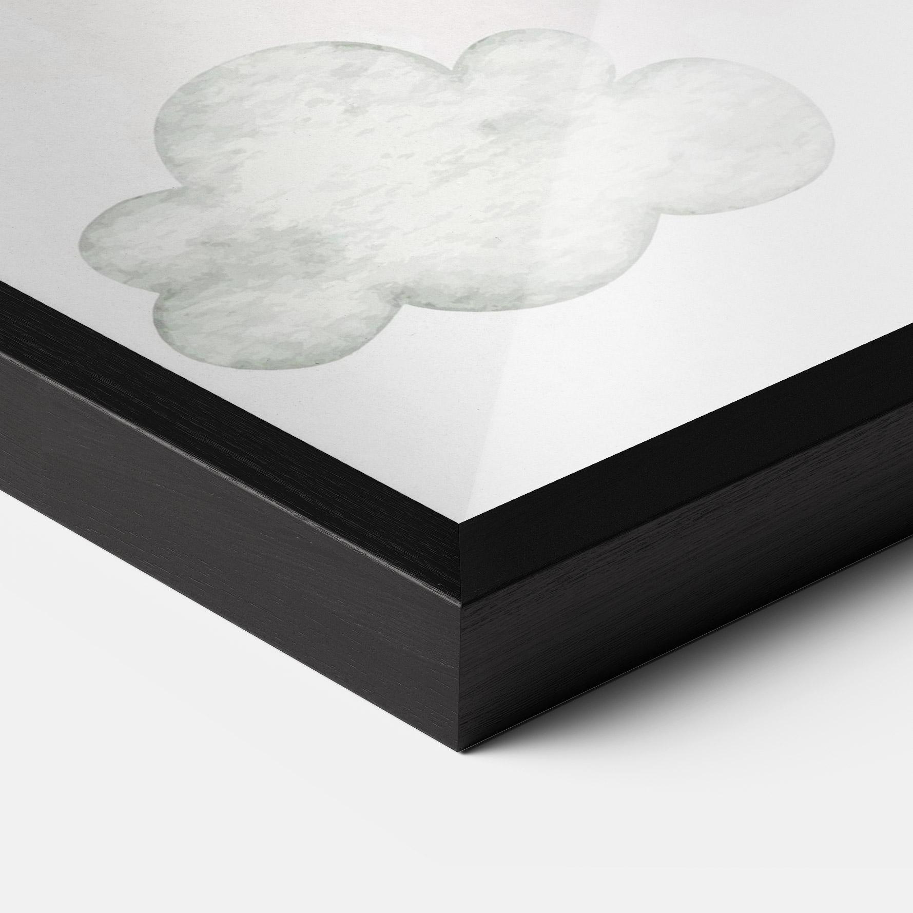 Gerahmte Poster Balloon Bunny mockup 3