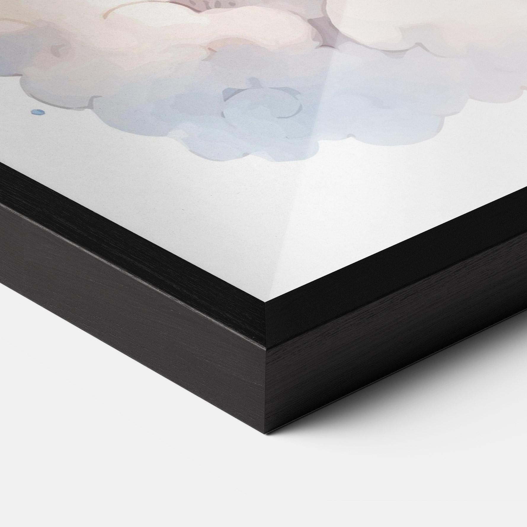 Gerahmte Poster Cute Baby Giraffe mockup 3