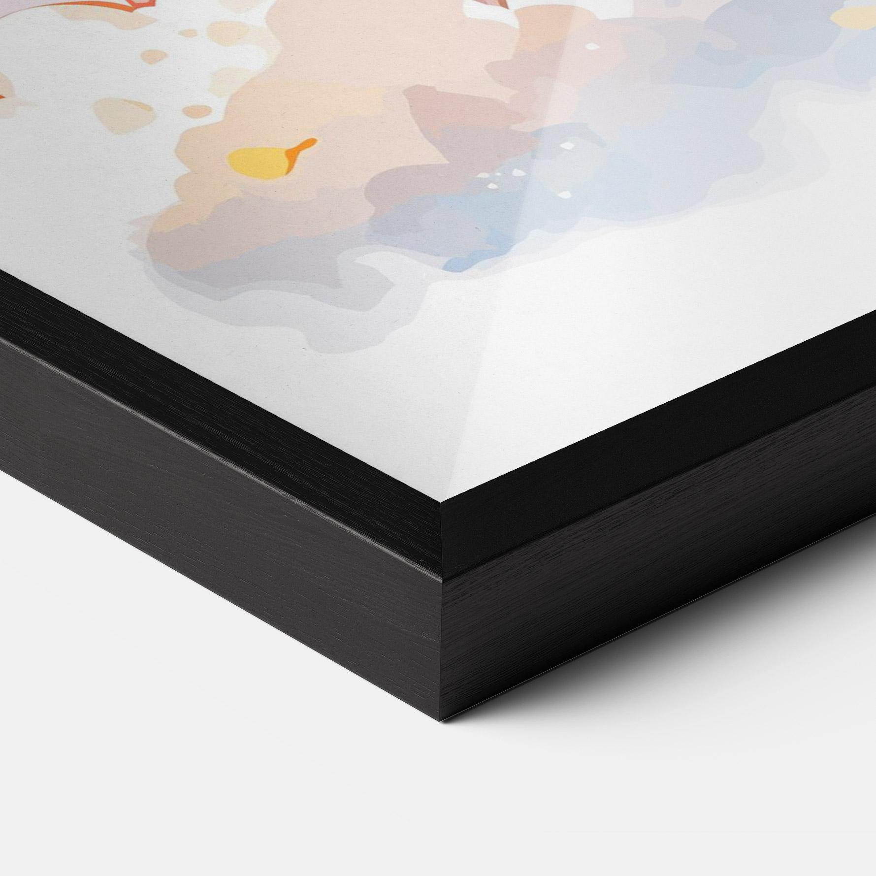 Gerahmte Poster Cute Cloud Lion mockup 3