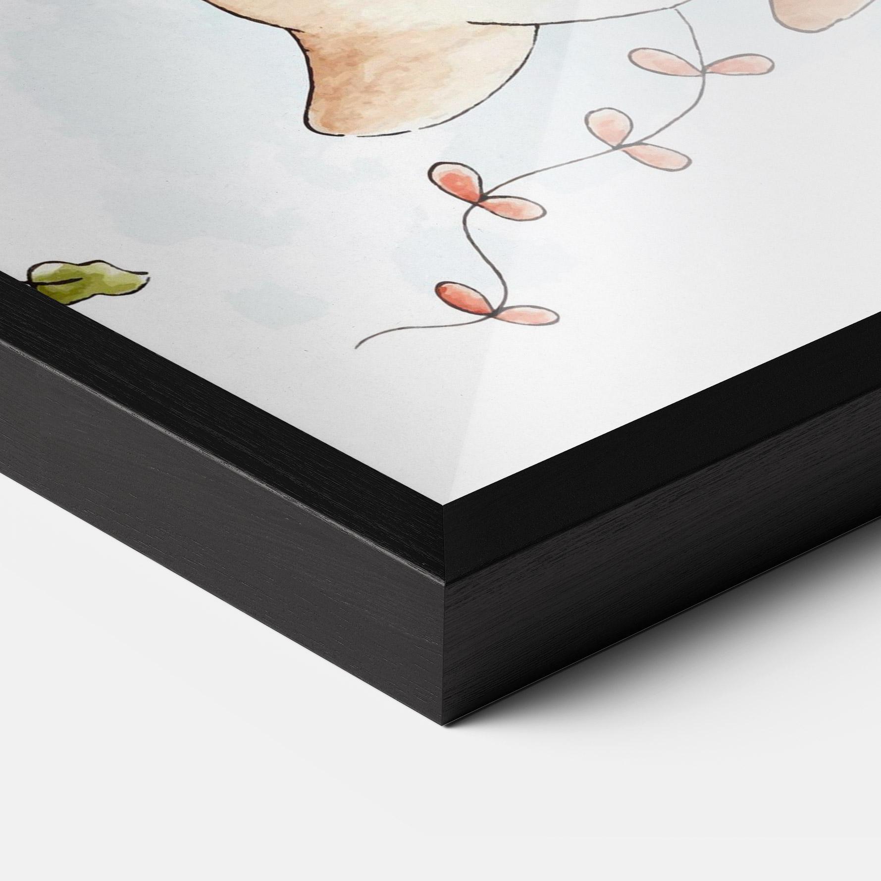 Gerahmte Poster Cute Couple Rabbit mockup 3