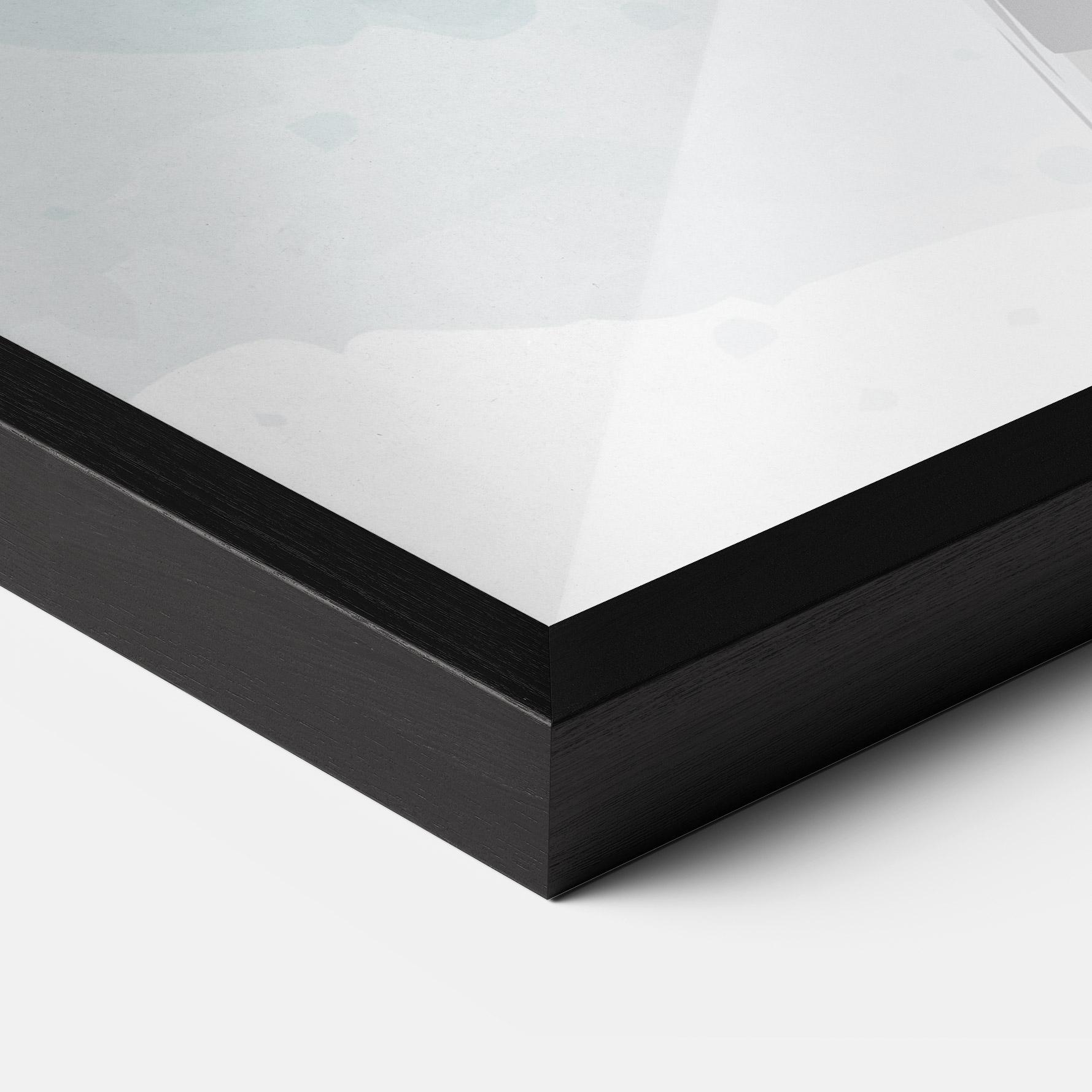 Gerahmte Poster Zebra Bird mockup 3