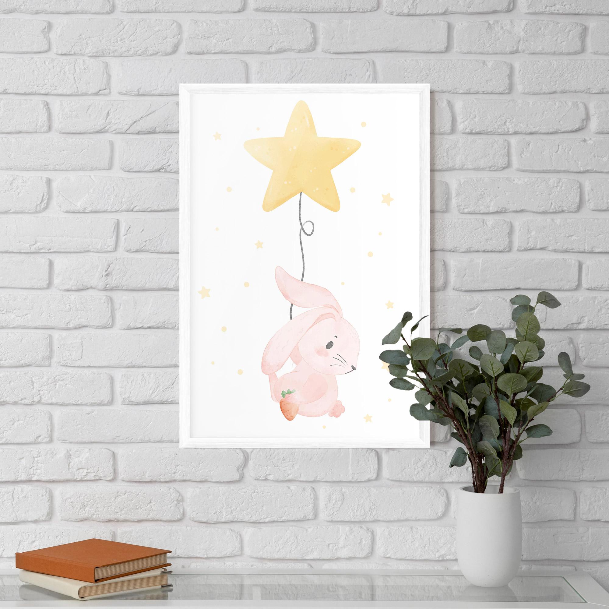 Gerahmte Poster Star Bunny mockup 5