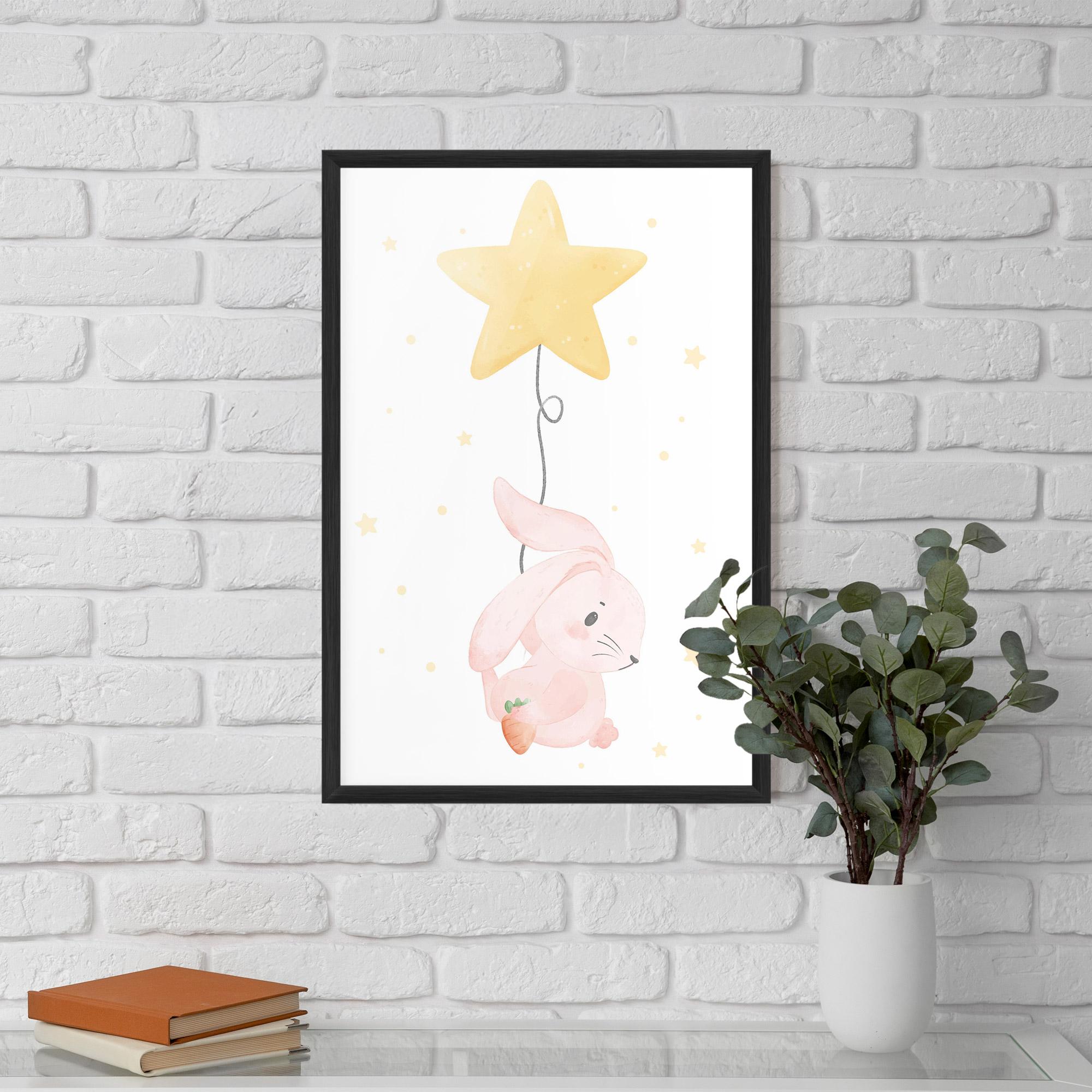 Gerahmte Poster Star Bunny mockup 5