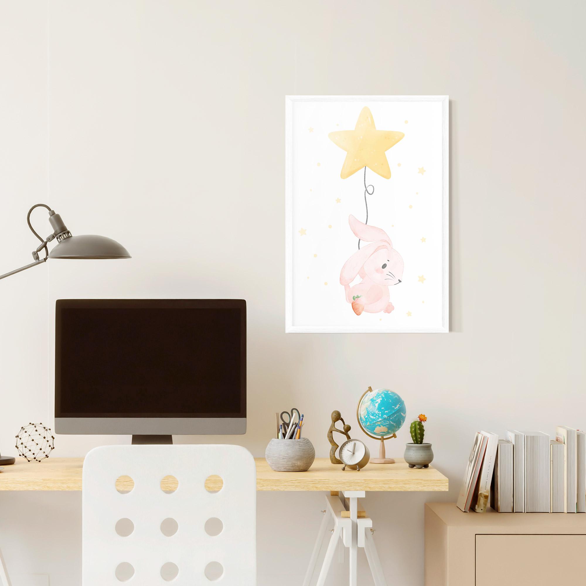 Gerahmte Poster Star Bunny mockup 6