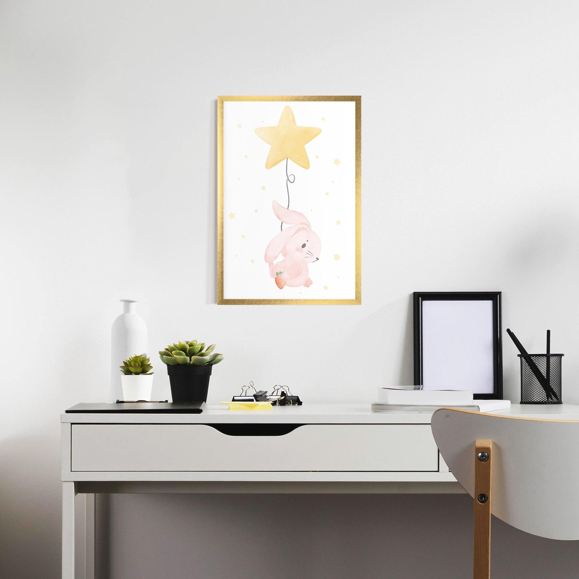 Gerahmte Poster Star Bunny mockup 7