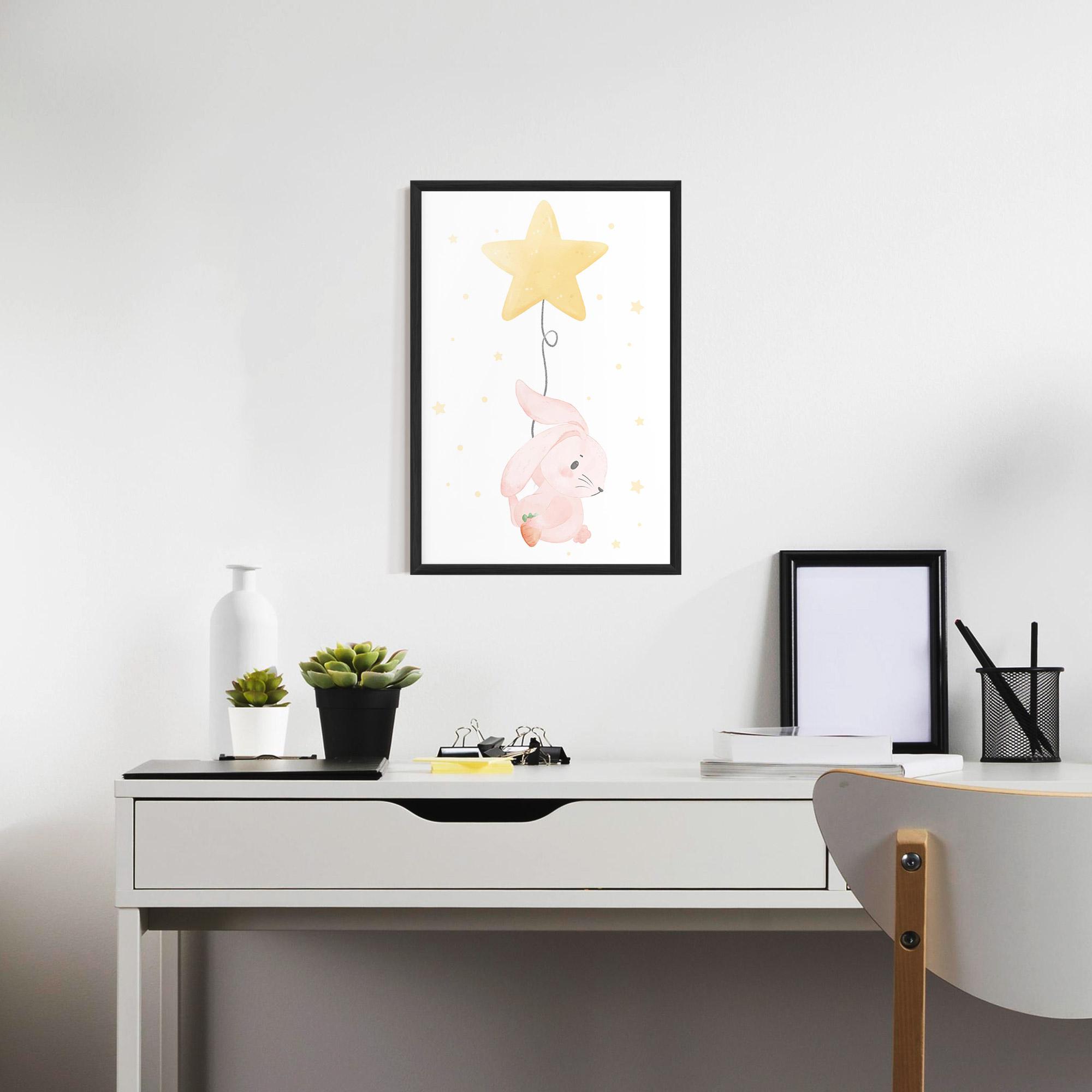 Gerahmte Poster Star Bunny mockup 7