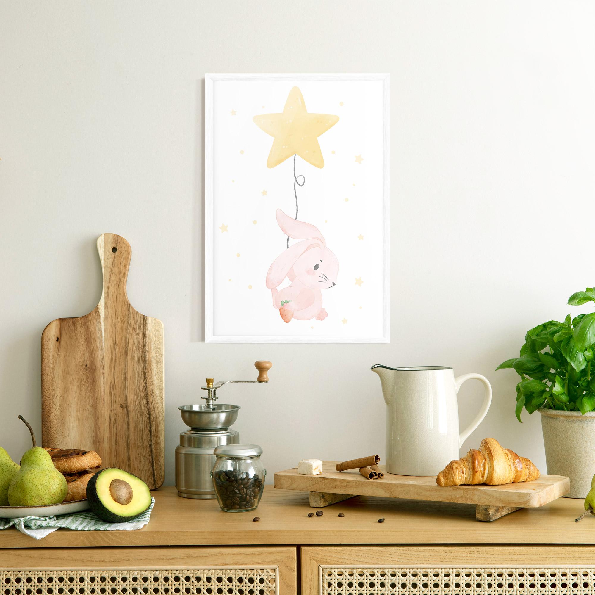 Gerahmte Poster Star Bunny mockup 8