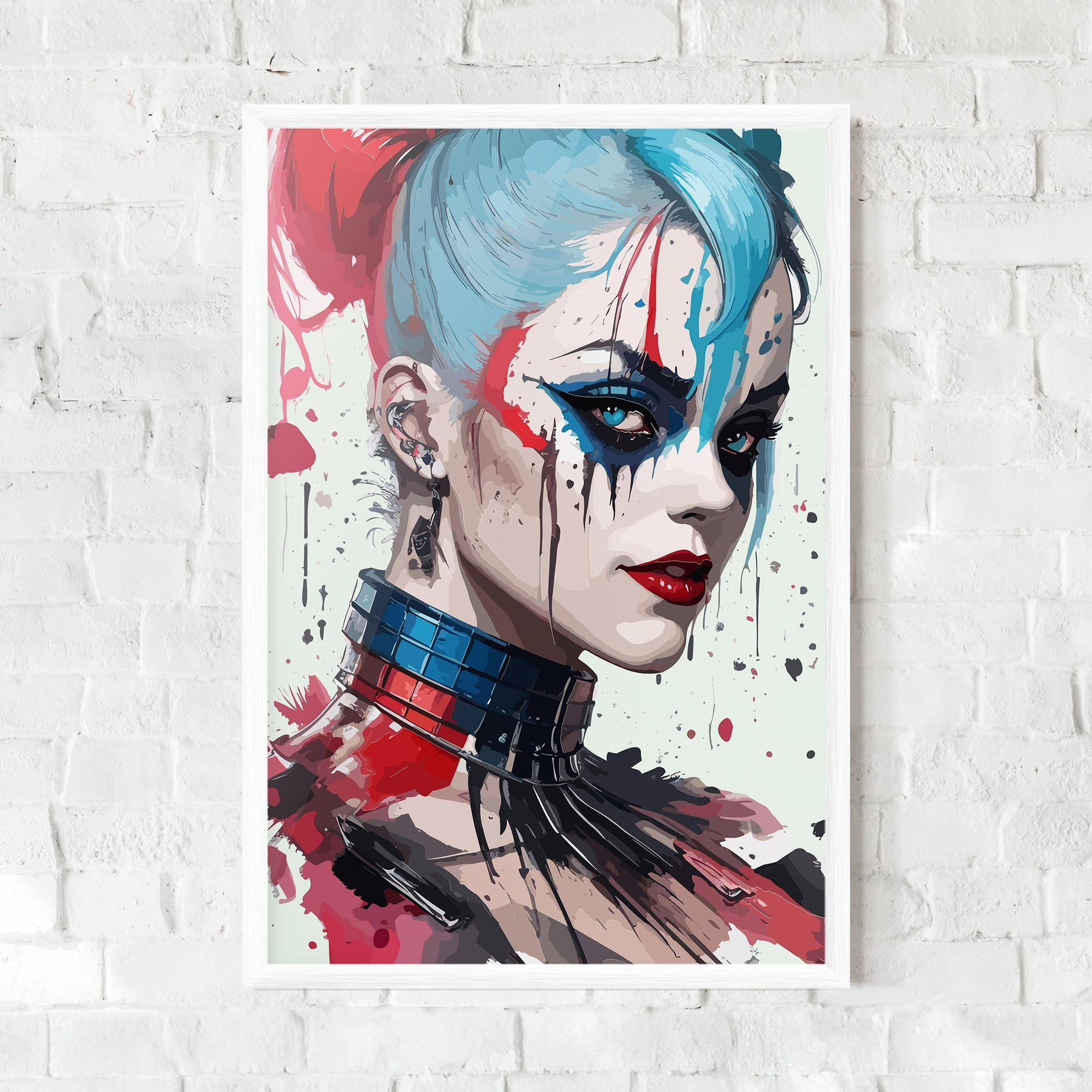 Gerahmte Poster Art Harley Quin mockup 0