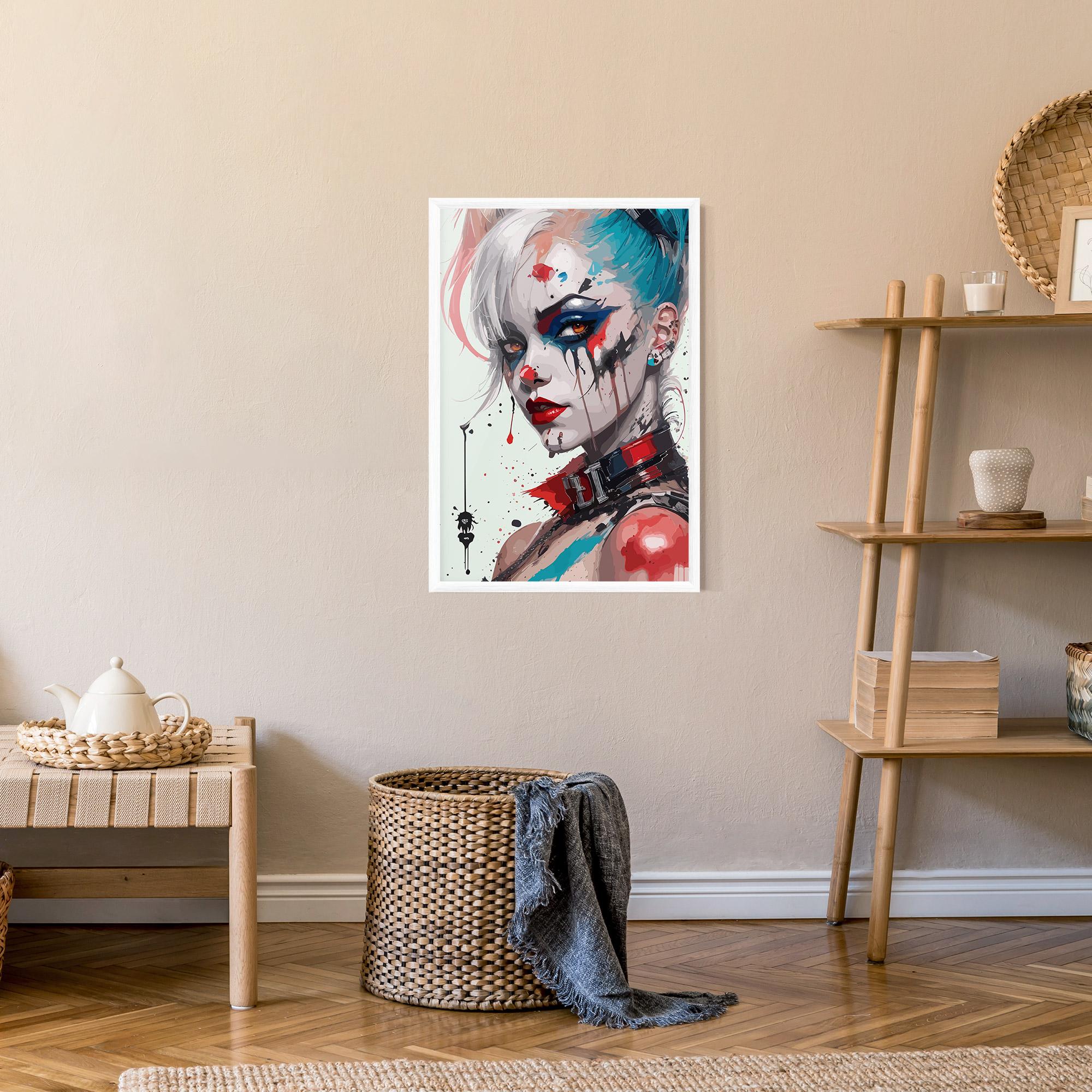 Gerahmte Poster Harley Quin Art mockup 9