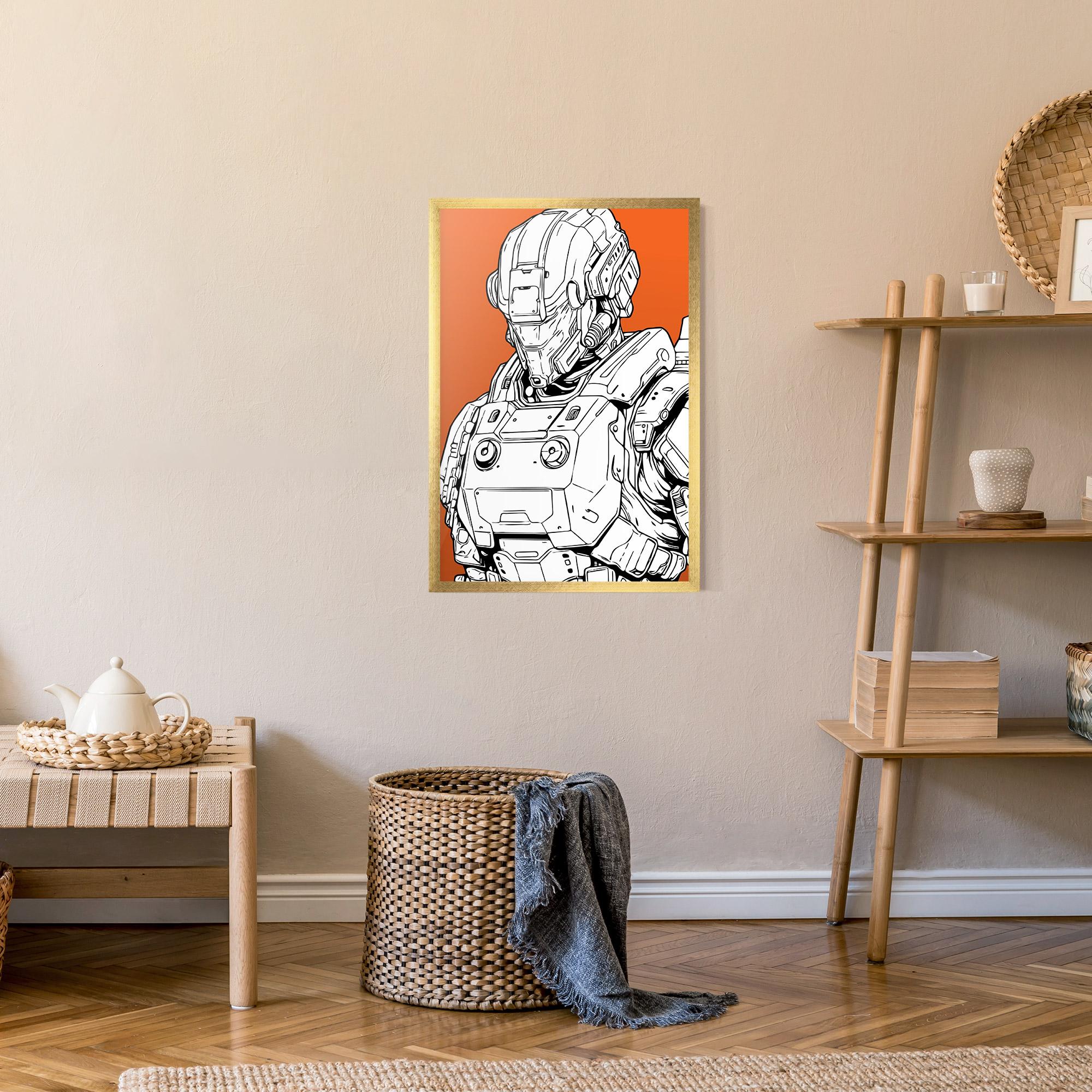 Gerahmte Poster Robotech Armor mockup 9