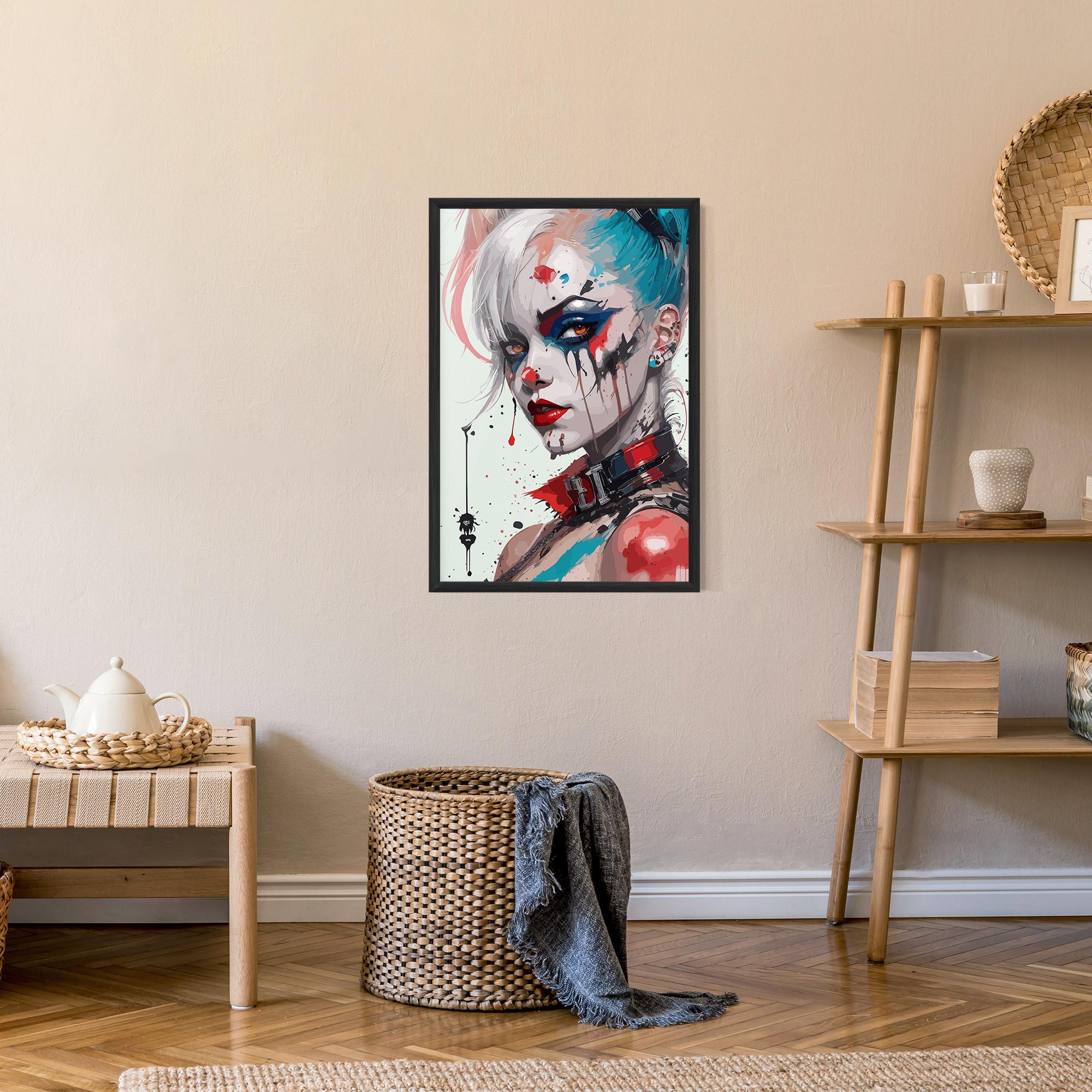 Gerahmte Poster Harley Quin Art mockup 9