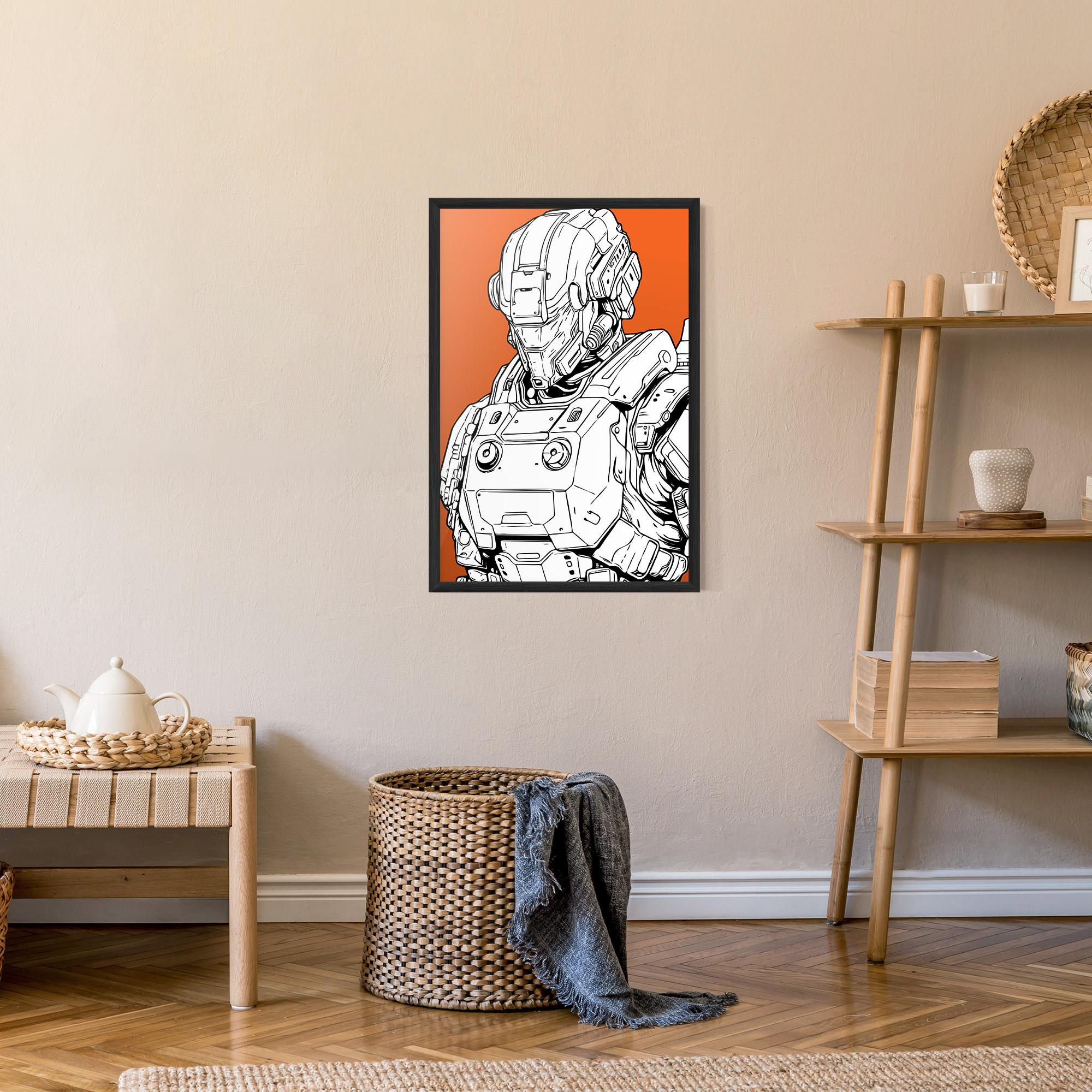 Gerahmte Poster Robotech Armor mockup 9