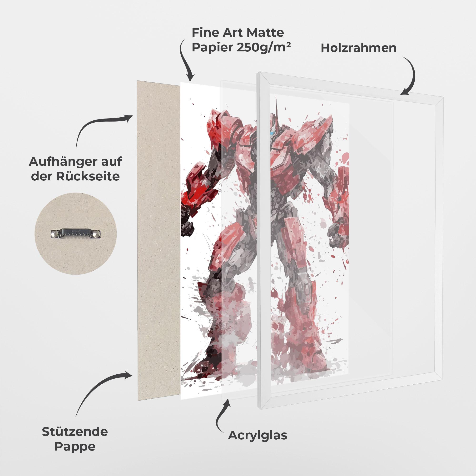 Gerahmte Poster Red Sentinel Prime mockup 1