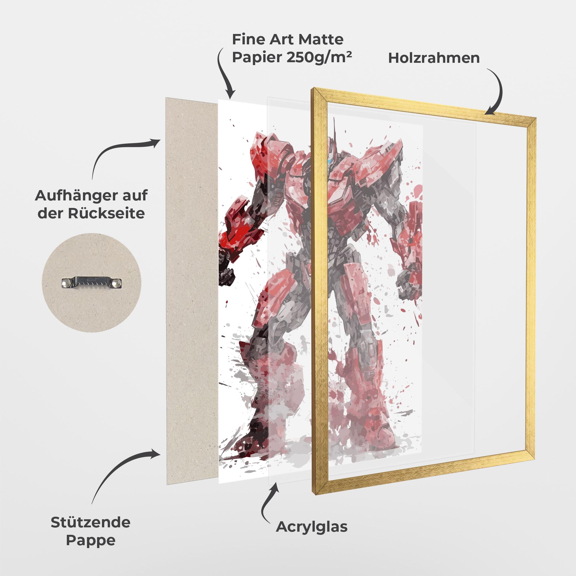 Gerahmte Poster Red Sentinel Prime mockup 1