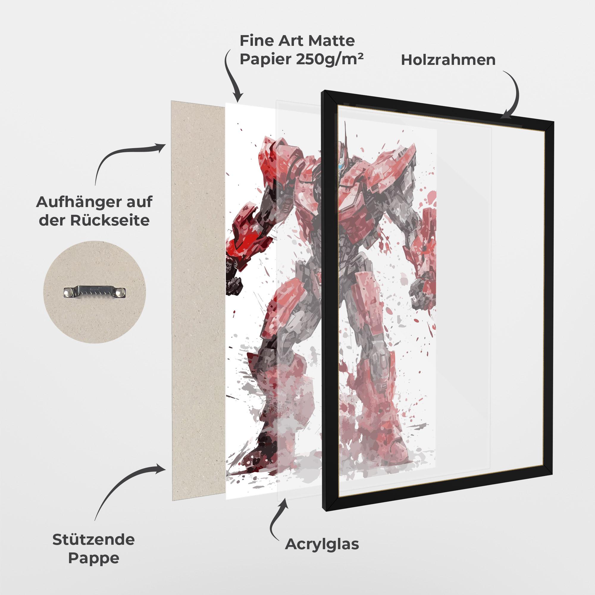 Gerahmte Poster Red Sentinel Prime mockup 1