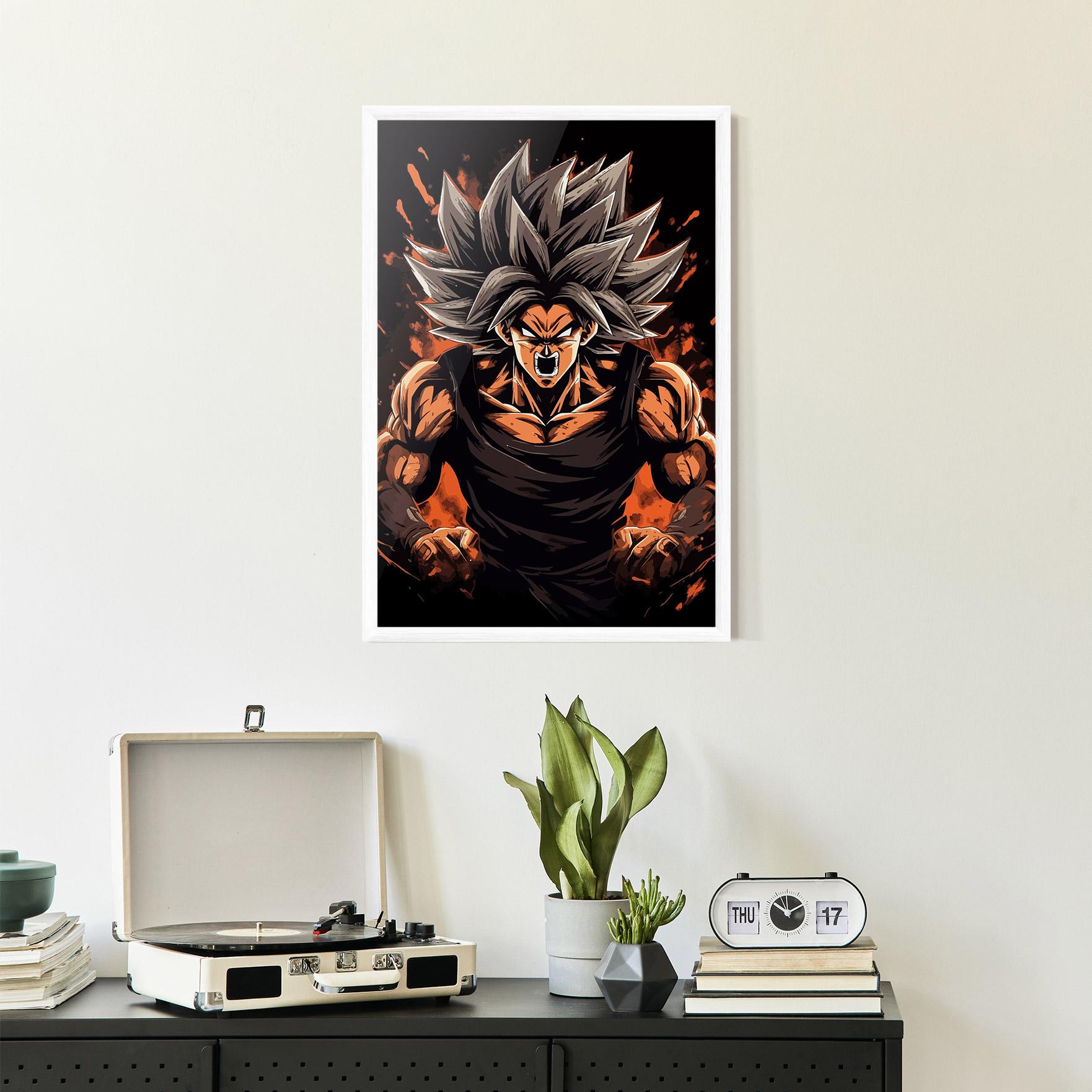 Gerahmte Poster Goku mockup 2