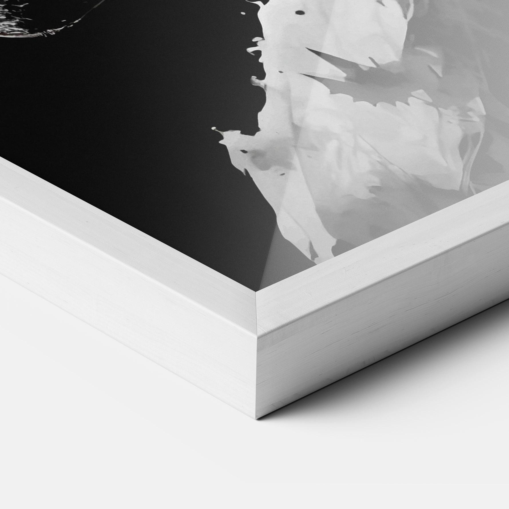 Gerahmte Poster Black White Batman mockup 3