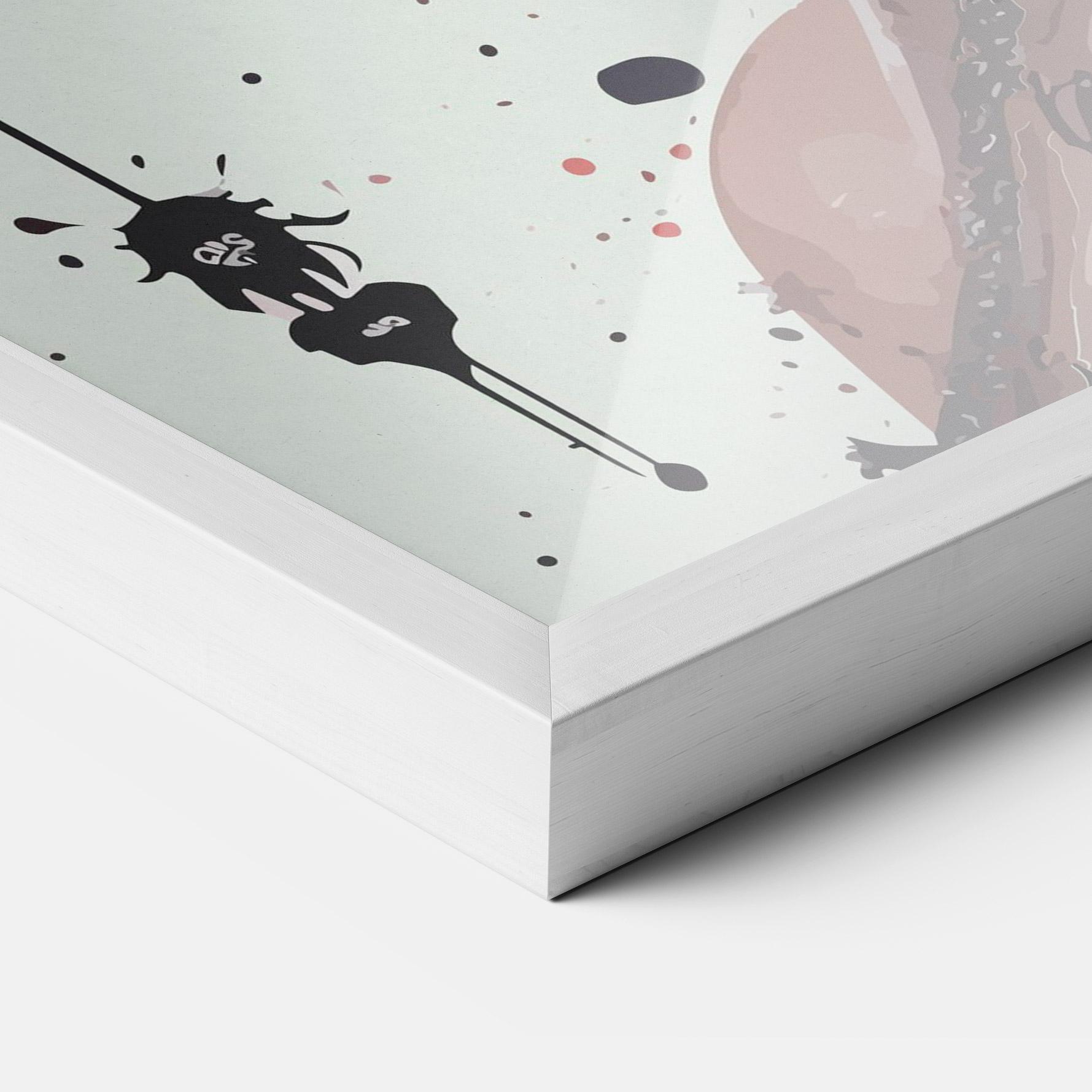 Gerahmte Poster Harley Quin Art mockup 3