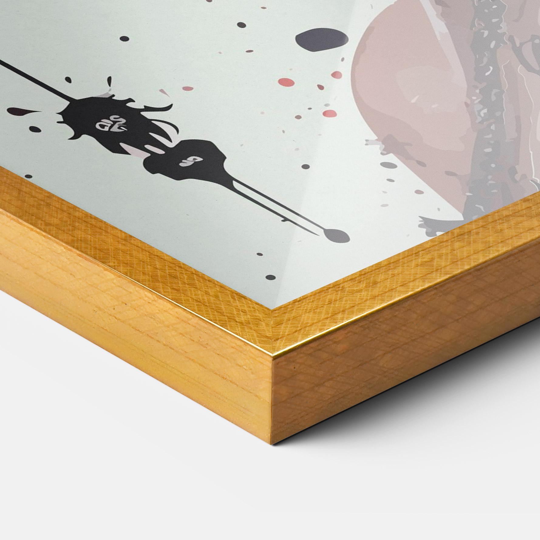 Gerahmte Poster Harley Quin Art mockup 3