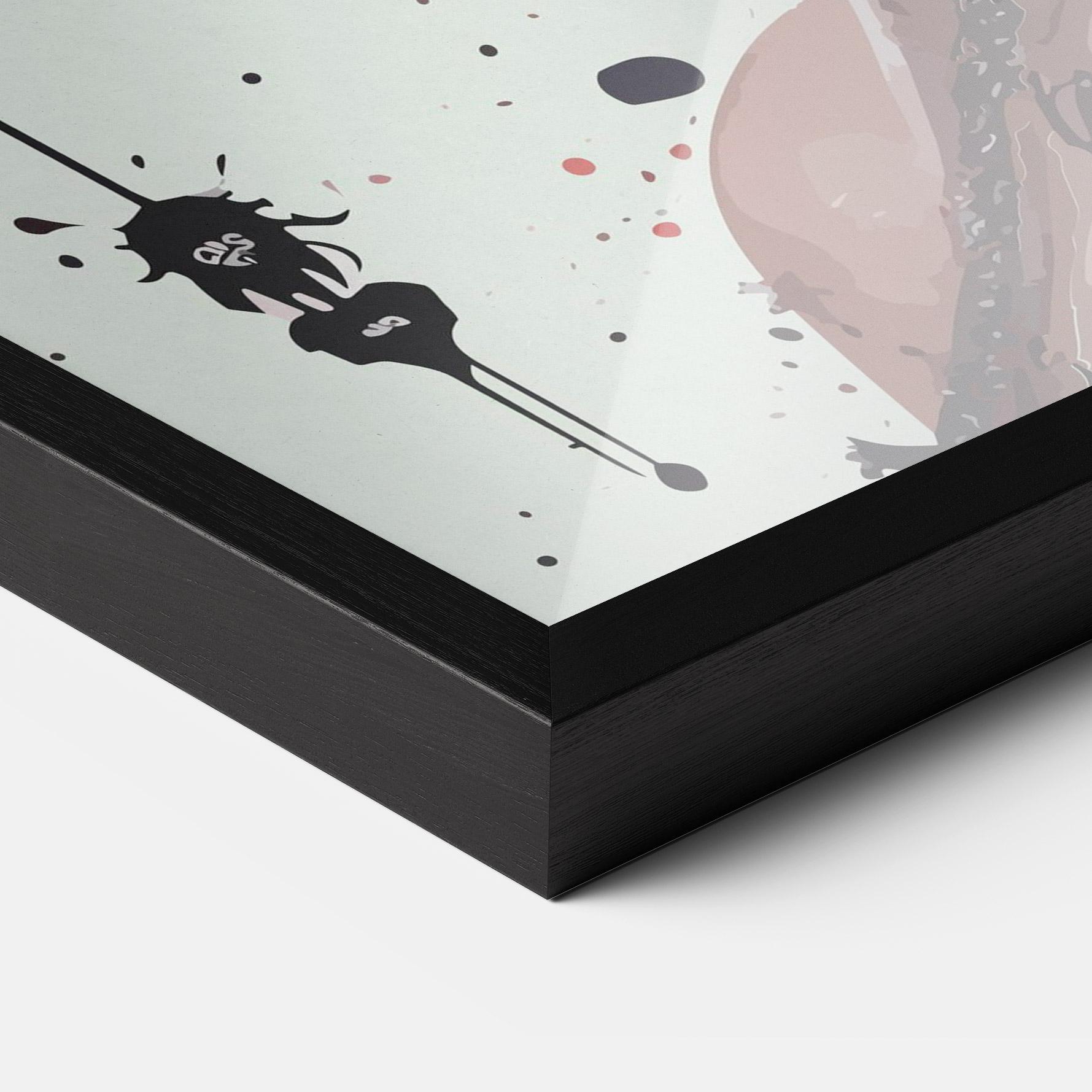 Gerahmte Poster Harley Quin Art mockup 3