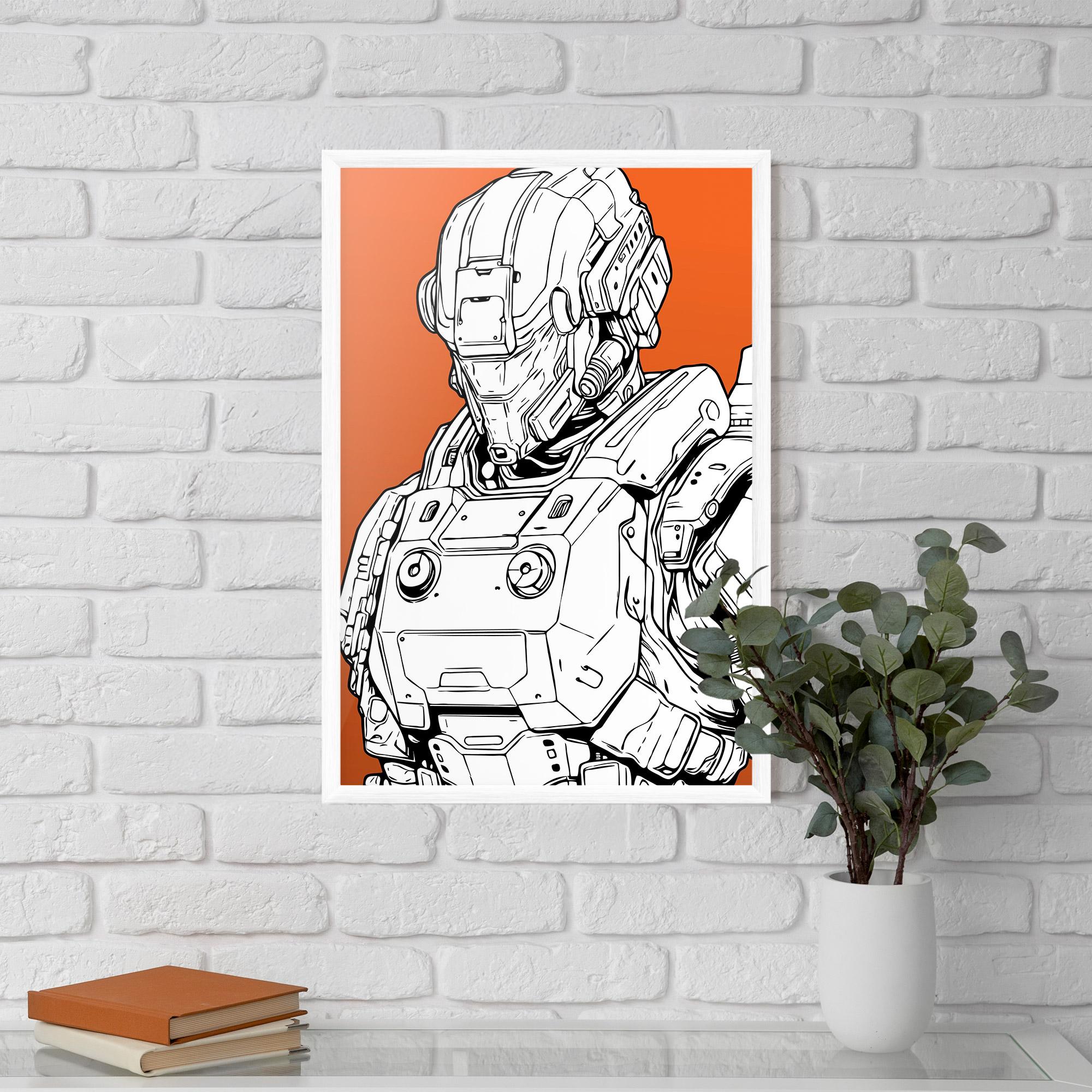 Gerahmte Poster Robotech Armor mockup 5