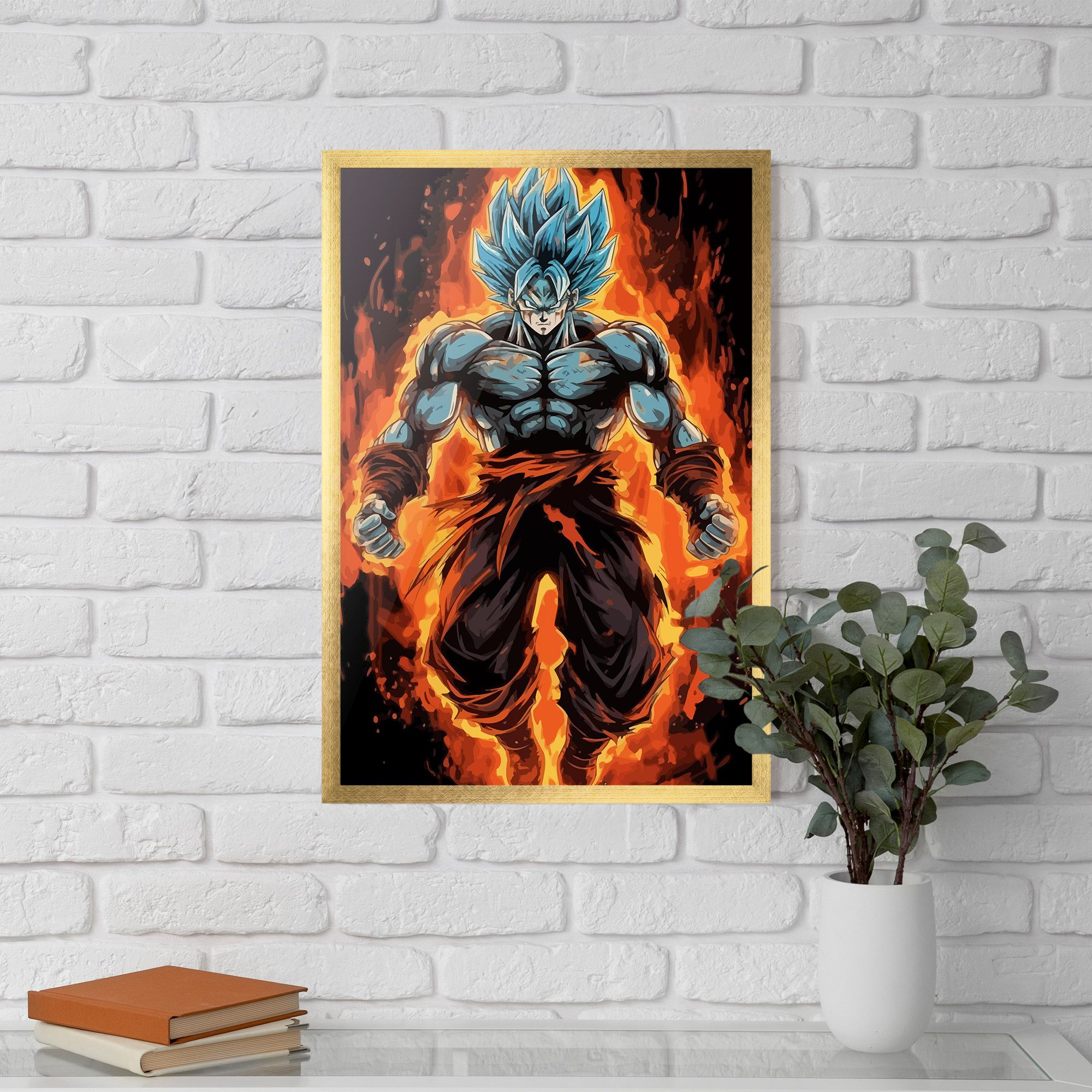 Goku On Fire mockup 5