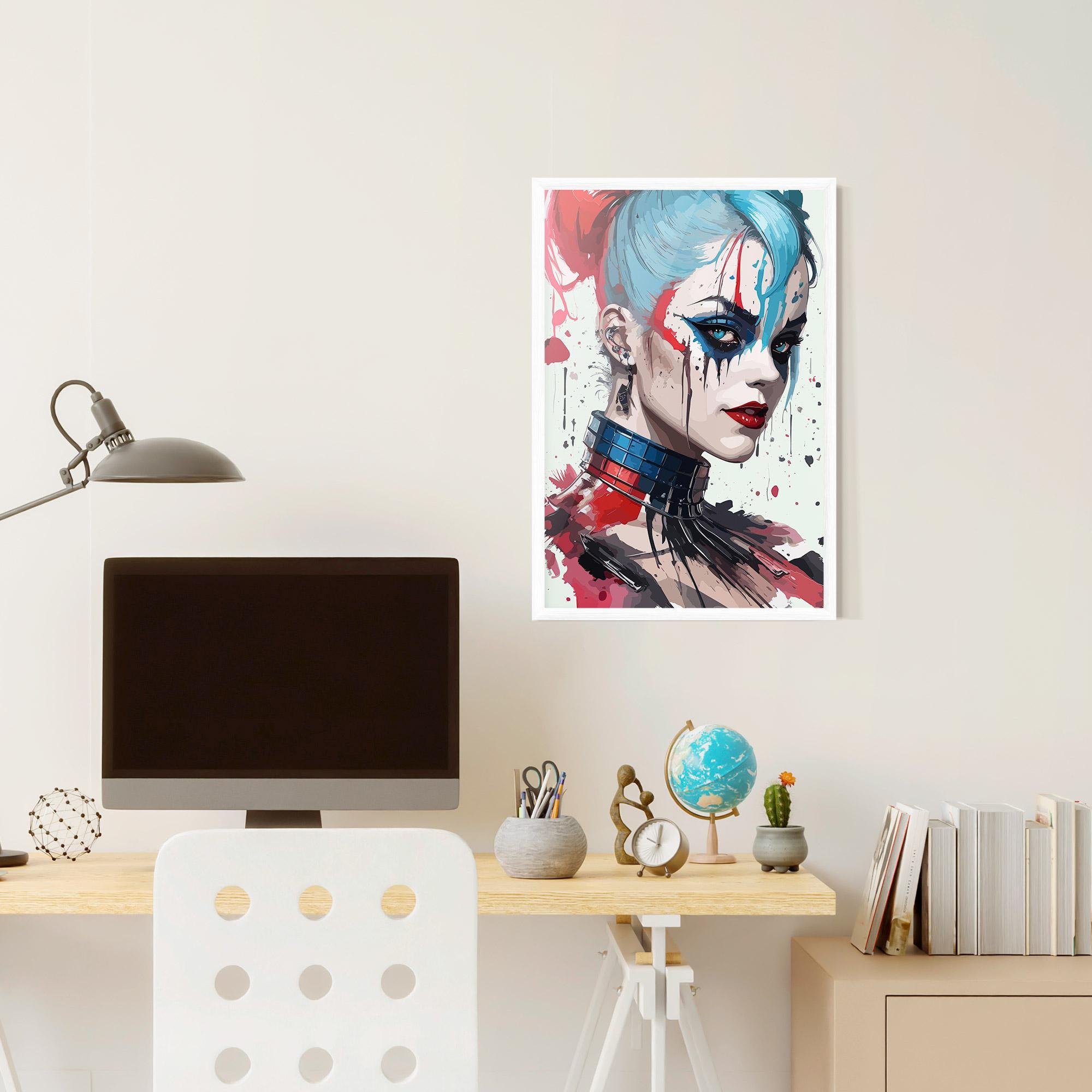 Gerahmte Poster Art Harley Quin mockup 6
