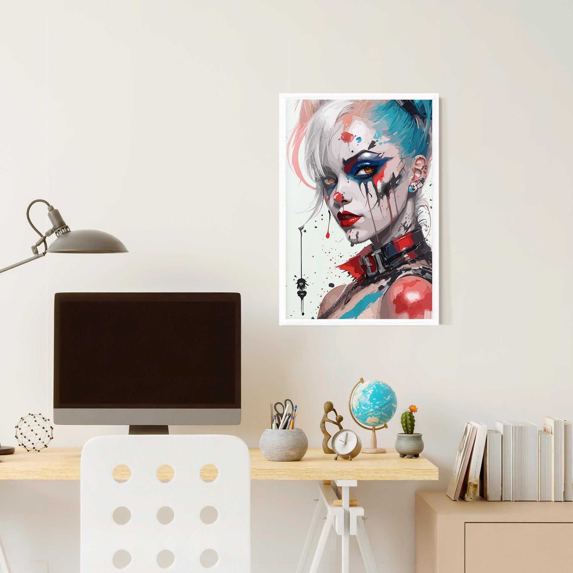 Gerahmte Poster Harley Quin Art mockup 6
