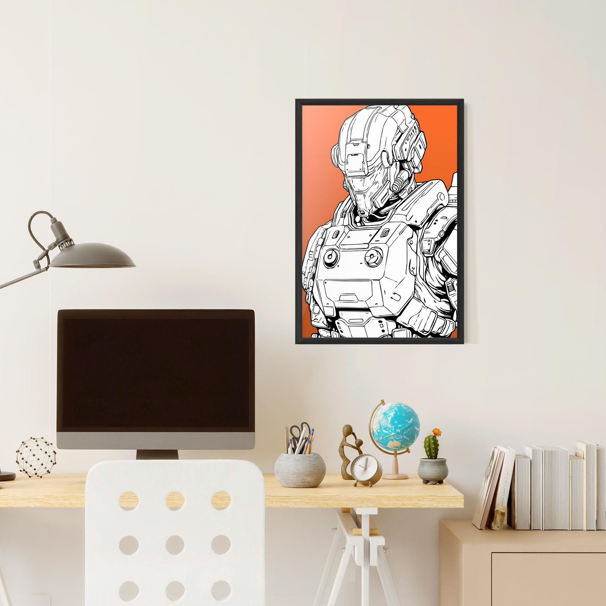 Gerahmte Poster Robotech Armor mockup 6