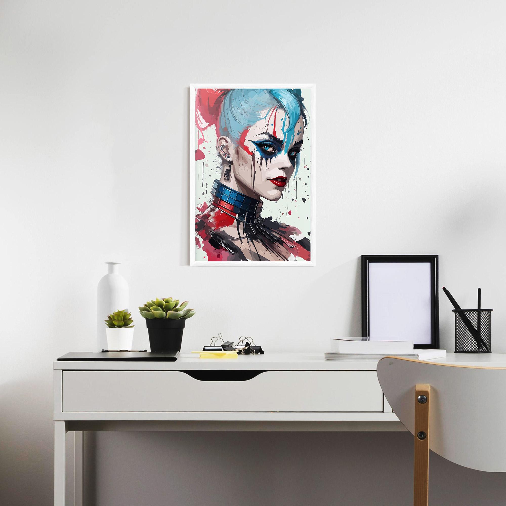 Gerahmte Poster Art Harley Quin mockup 7