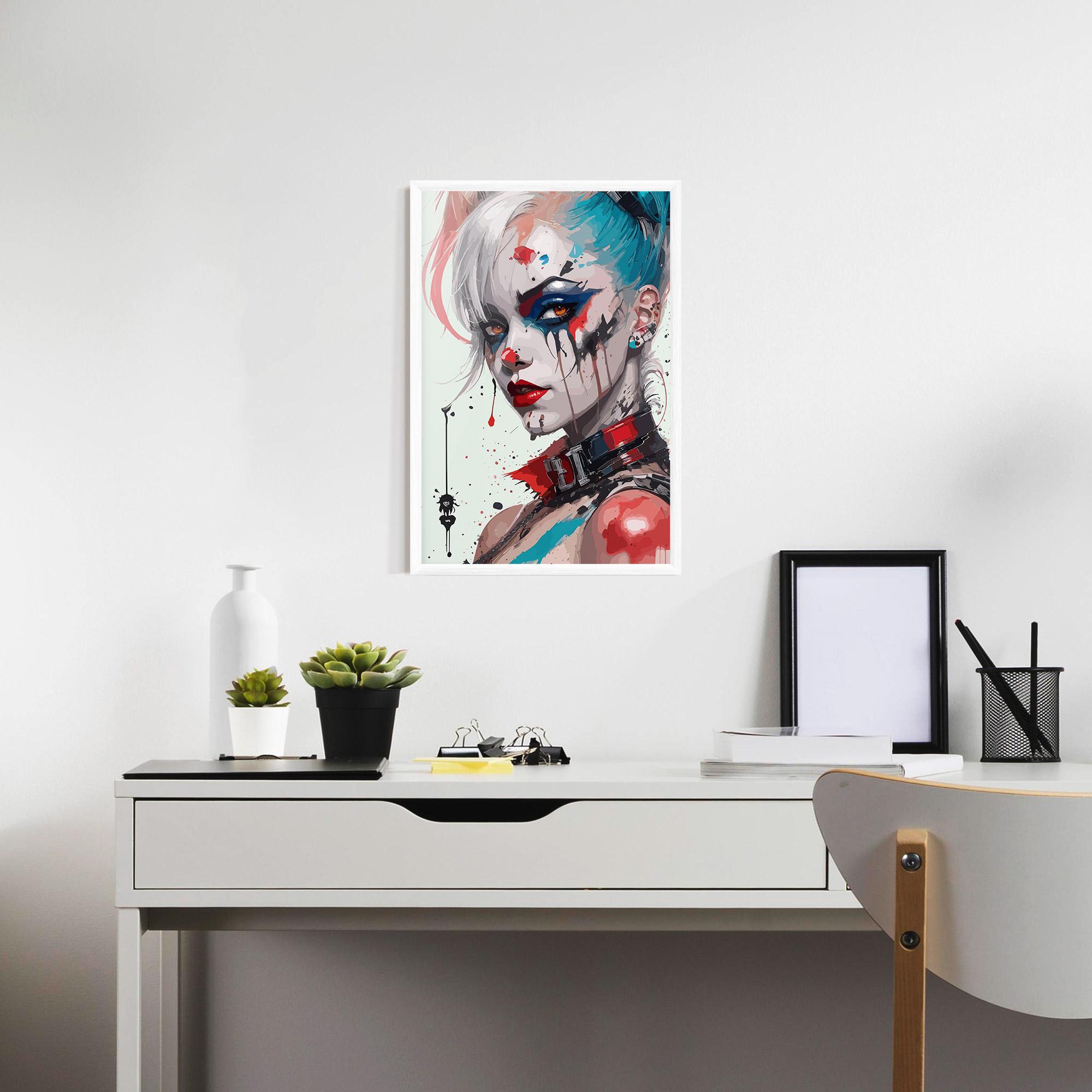 Gerahmte Poster Harley Quin Art mockup 7