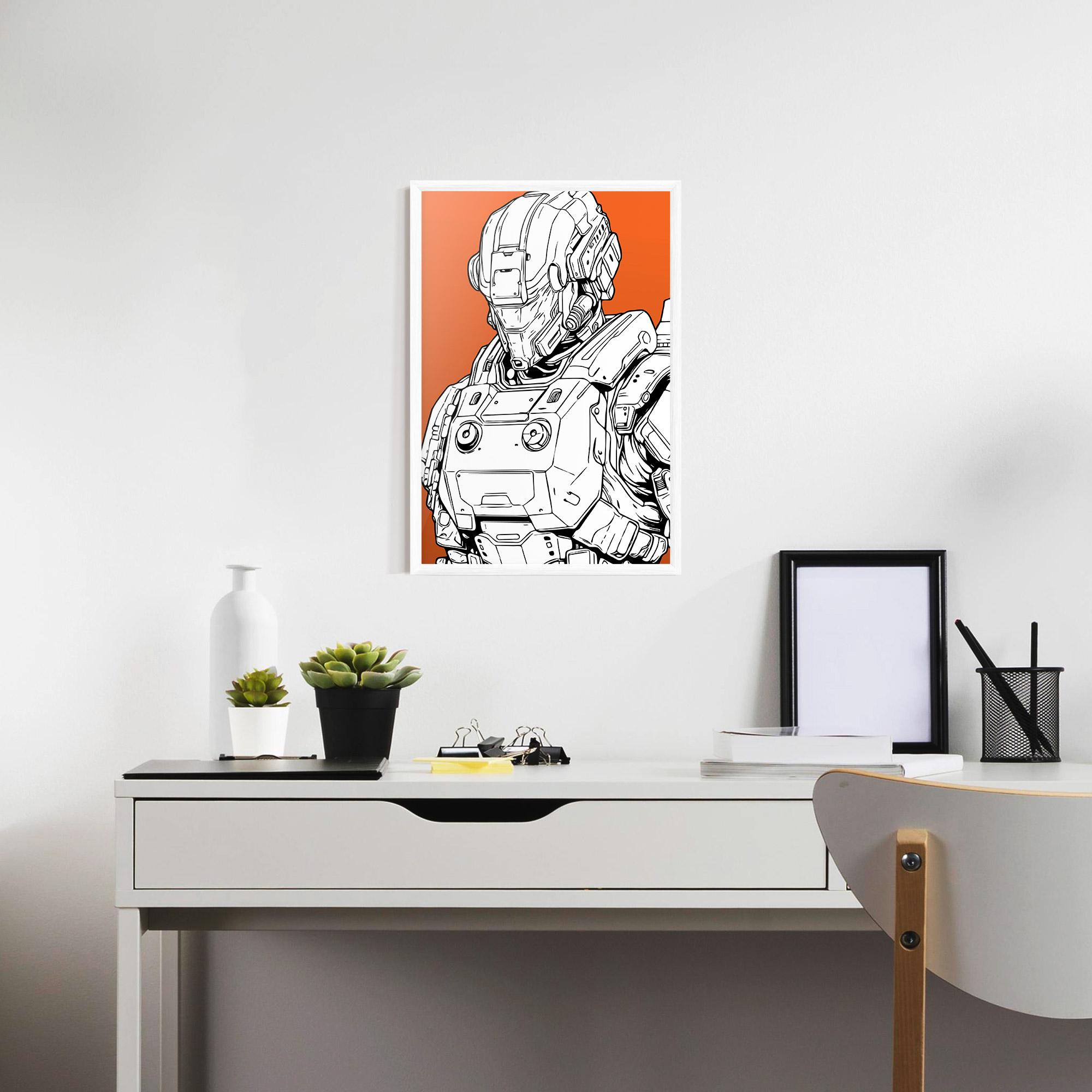 Gerahmte Poster Robotech Armor mockup 7