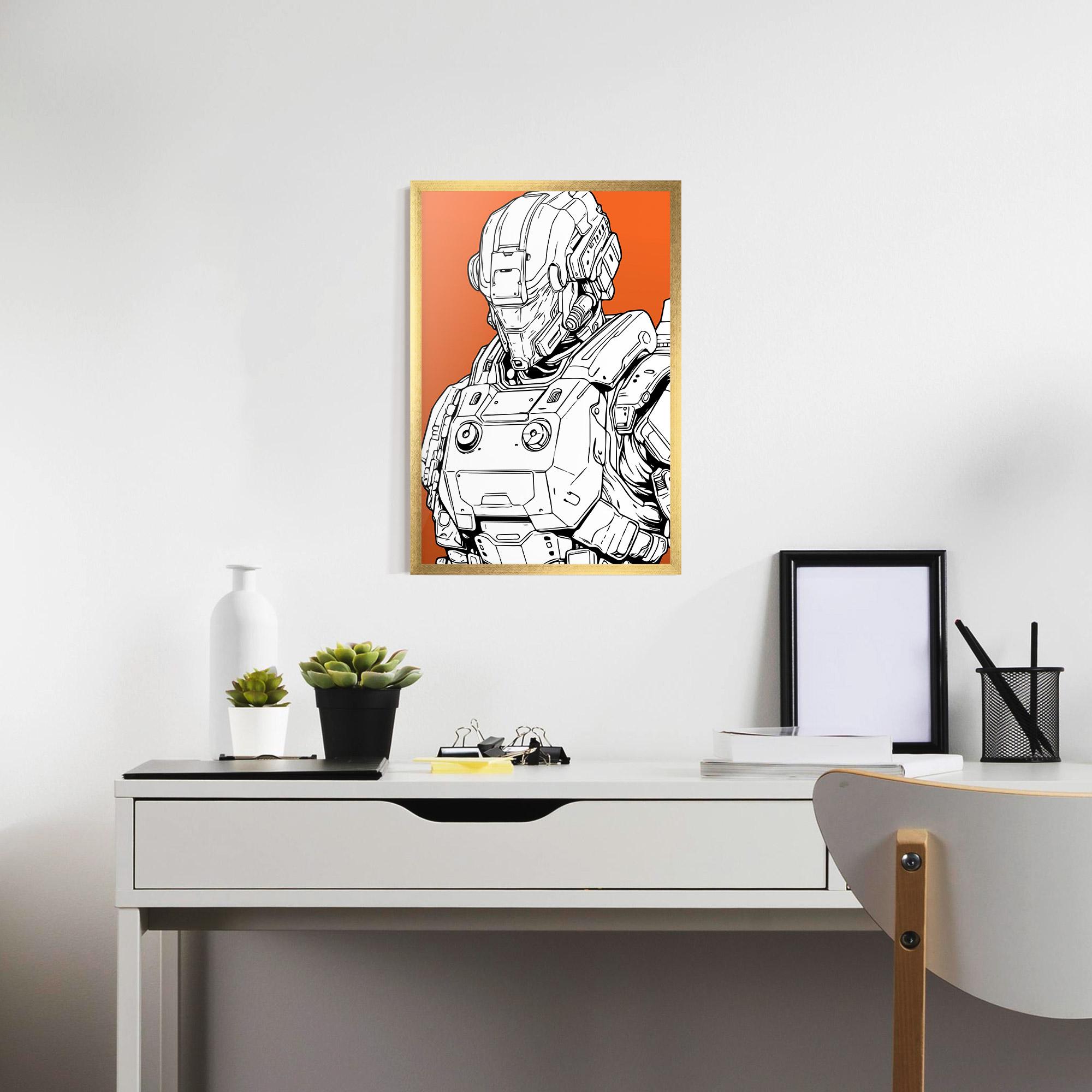 Gerahmte Poster Robotech Armor mockup 7