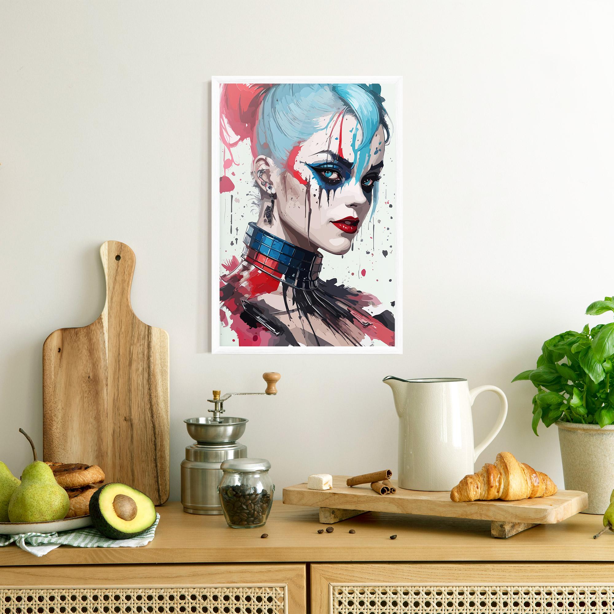 Gerahmte Poster Art Harley Quin mockup 8