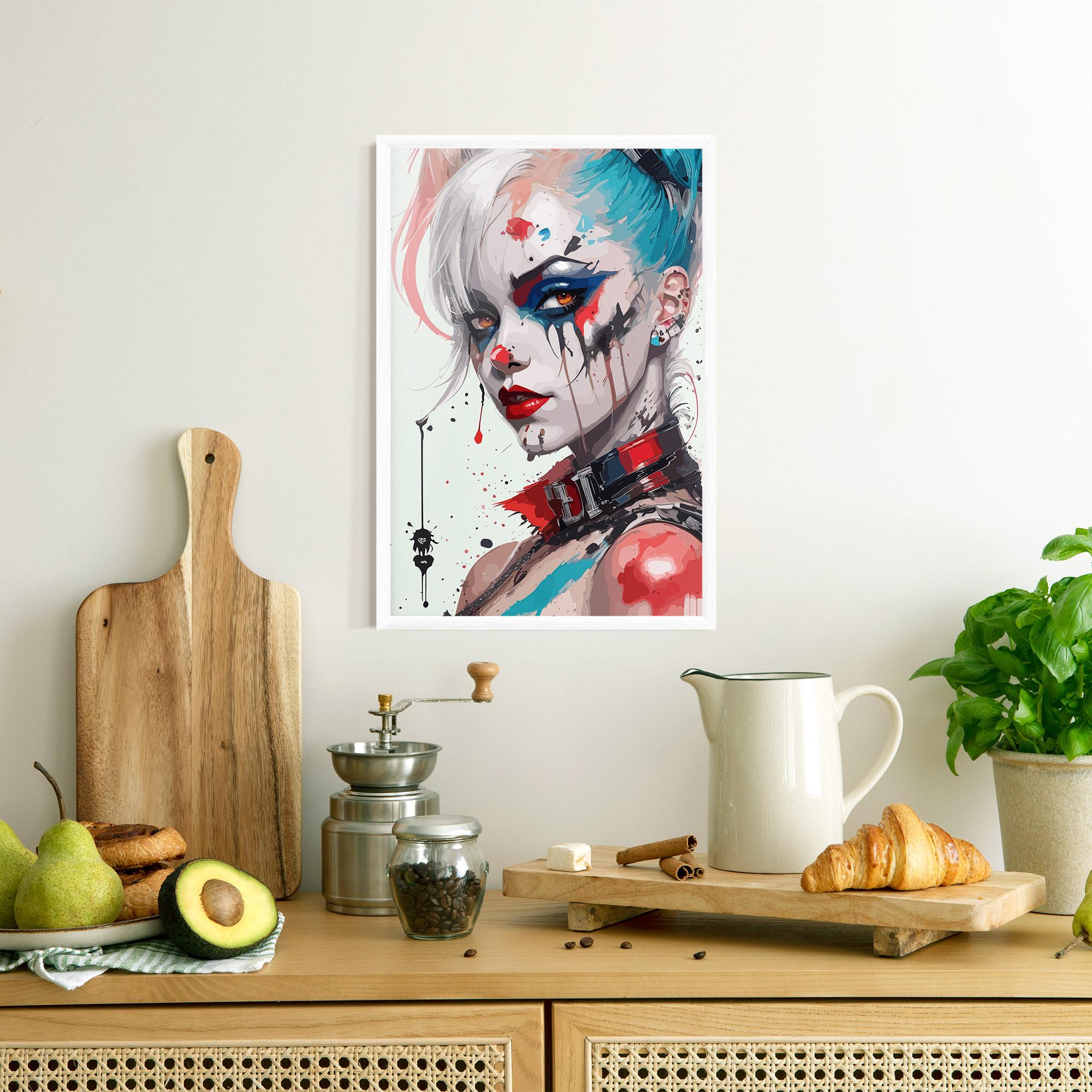 Gerahmte Poster Harley Quin Art mockup 8